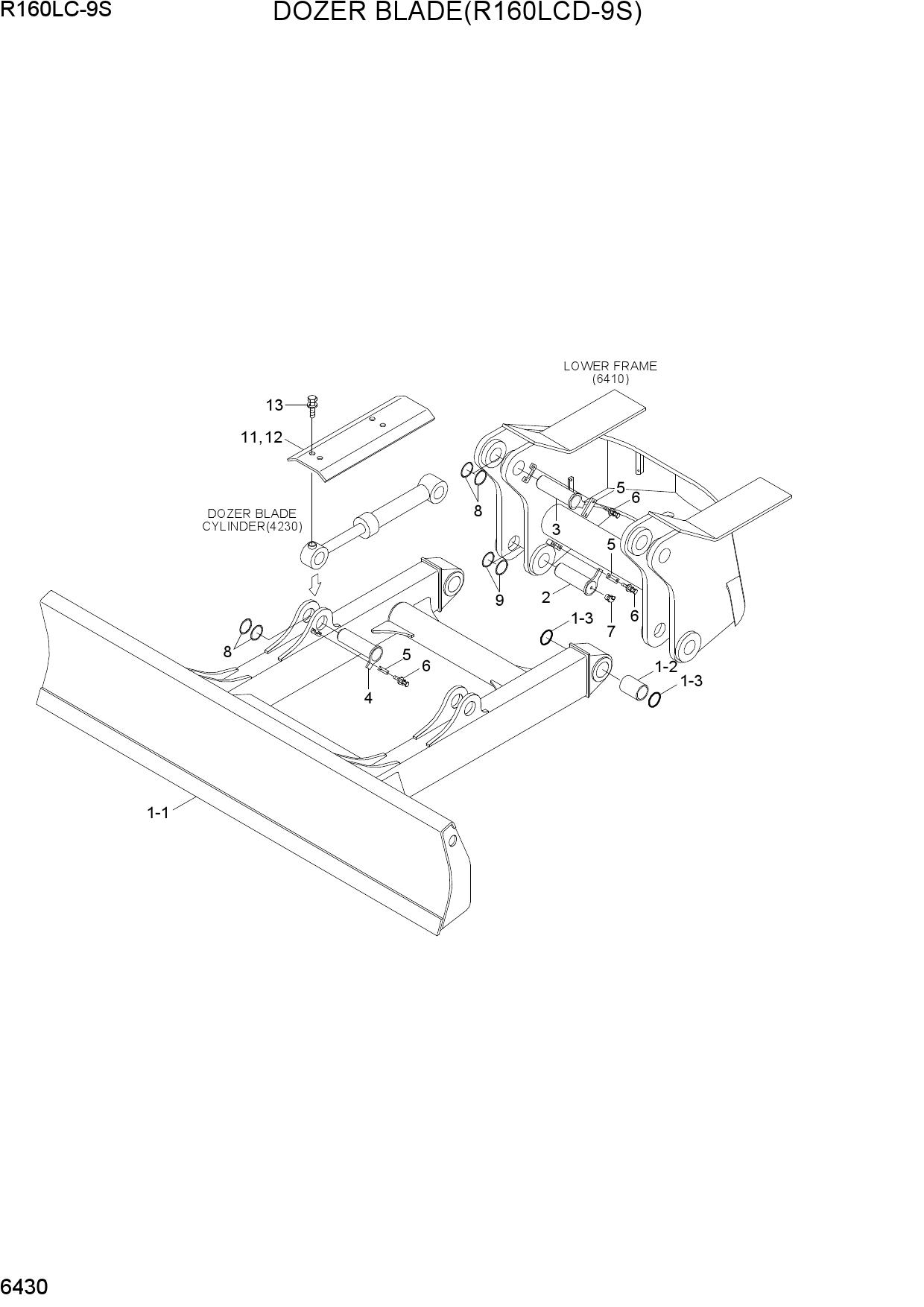 DOZER BLADE(R160LCD-9S)