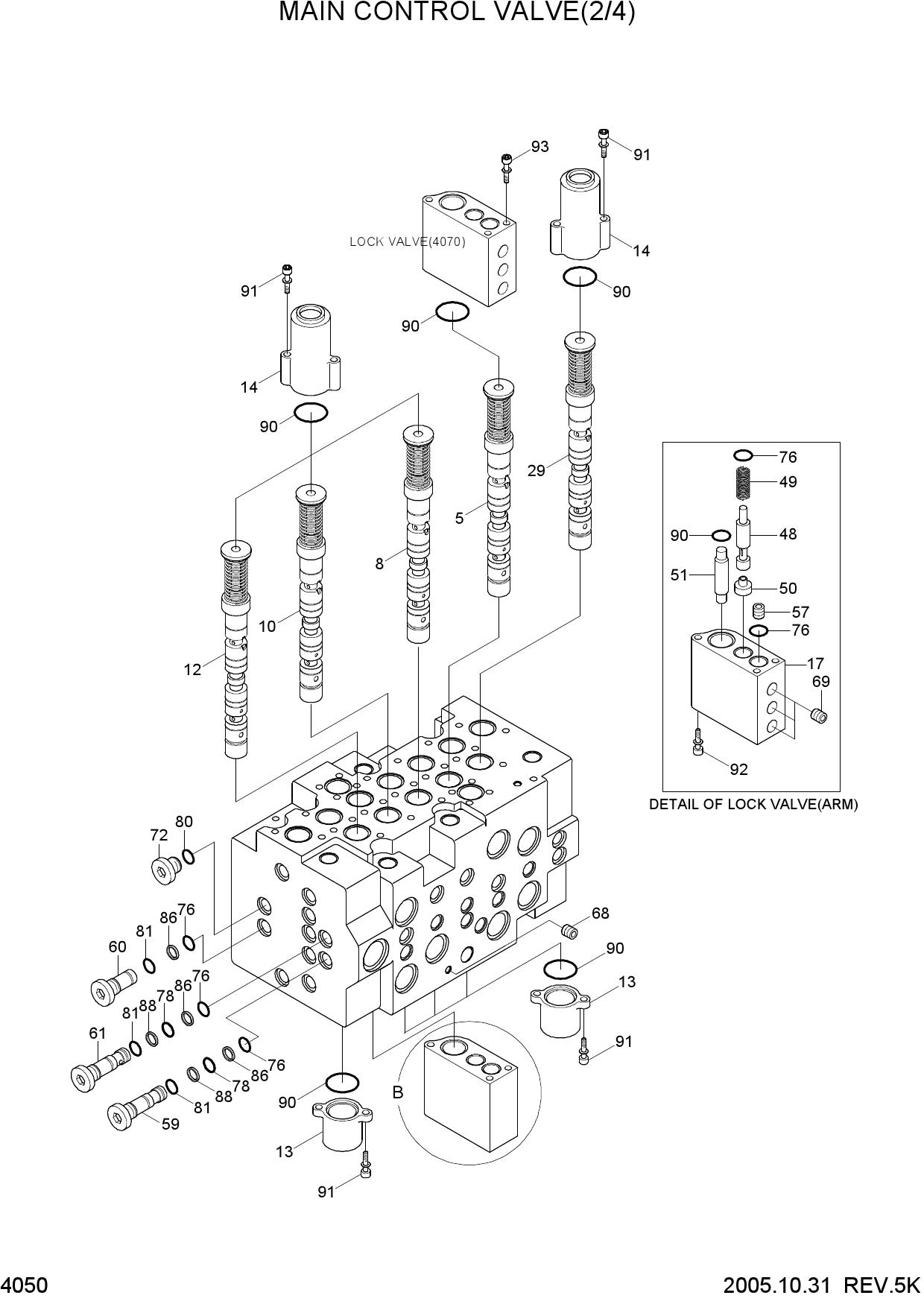 MAIN CONTROL VALVE(2/4)