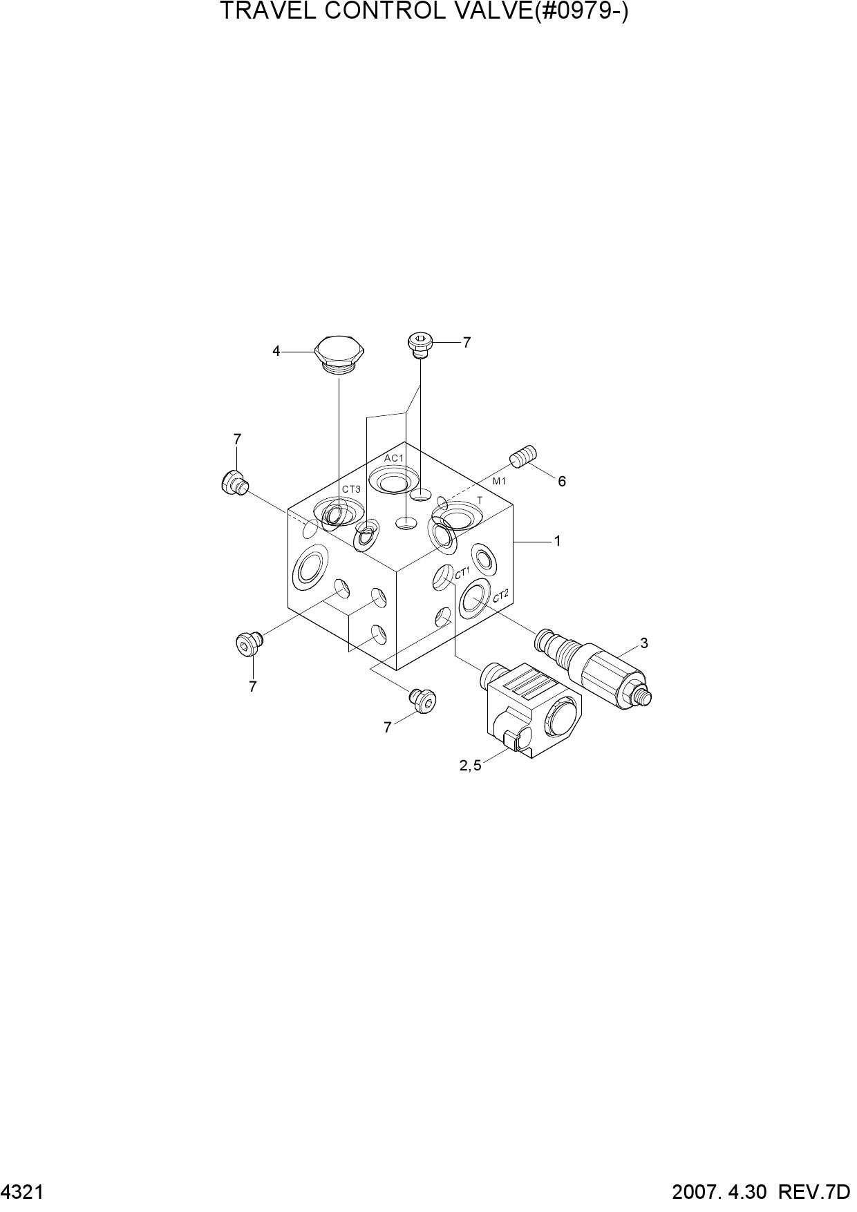TRAVEL CONTROL VALVE(#0979-)