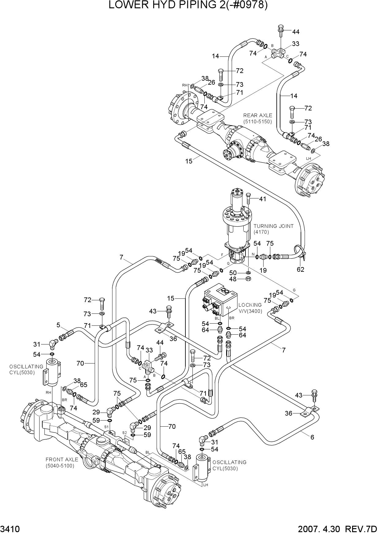LOWER HYD PIPING 2(-#0978)