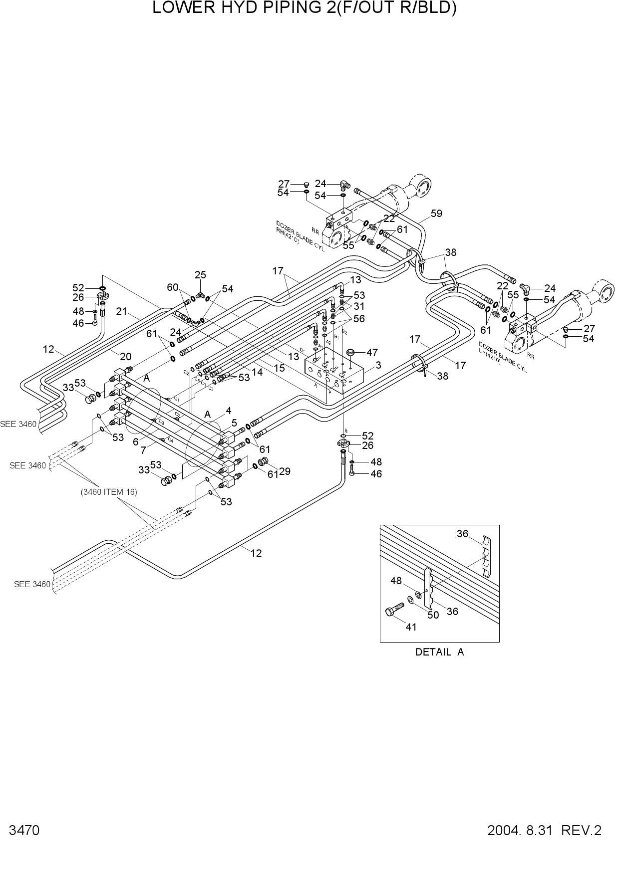 LOWER HYD PIPING 2(F/OUT R/BLD)
