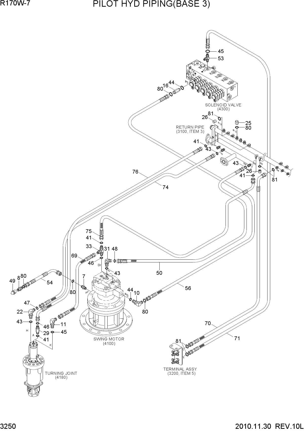 PILOT HYD PIPING(BASE 3)
