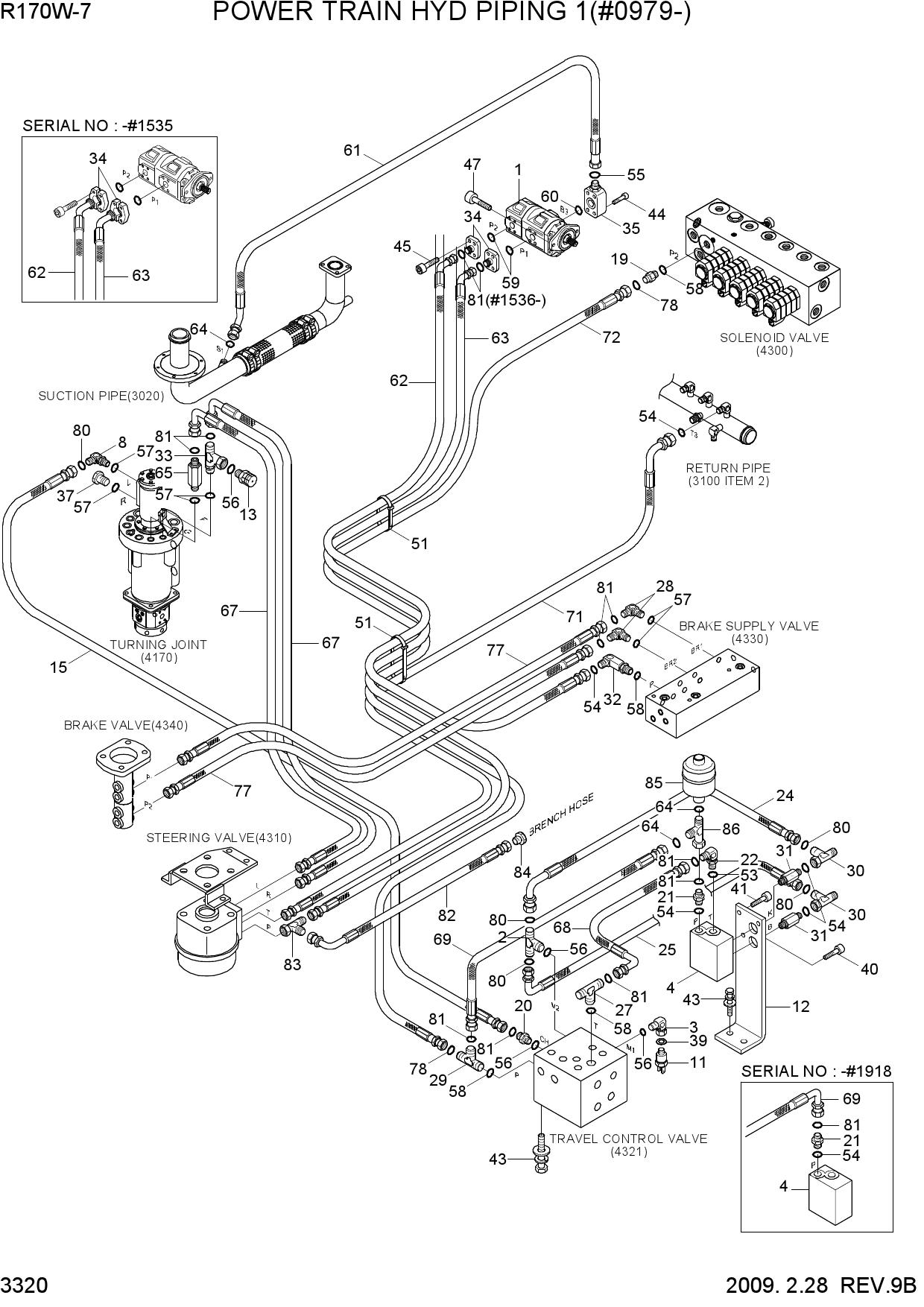 POWER TRAIN HYD PIPING 1(#0979-)