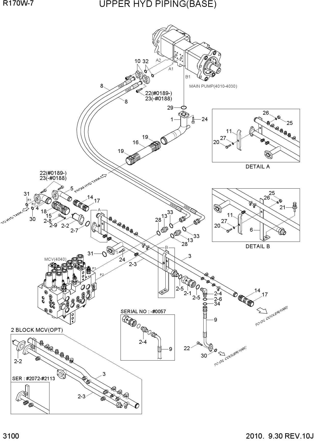 UPPER HYD PIPING(BASE)