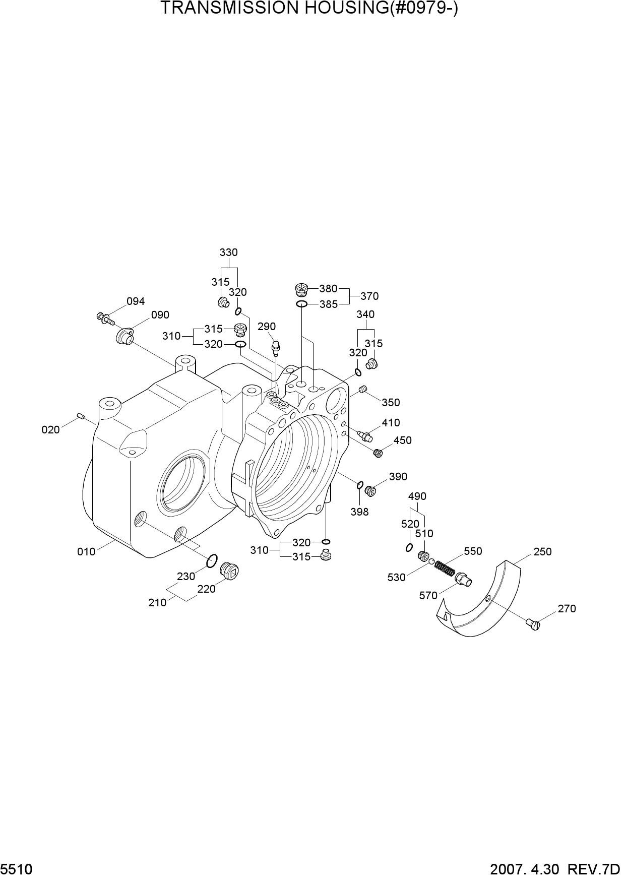 TRANSMISSION HOUSING(#0979-)