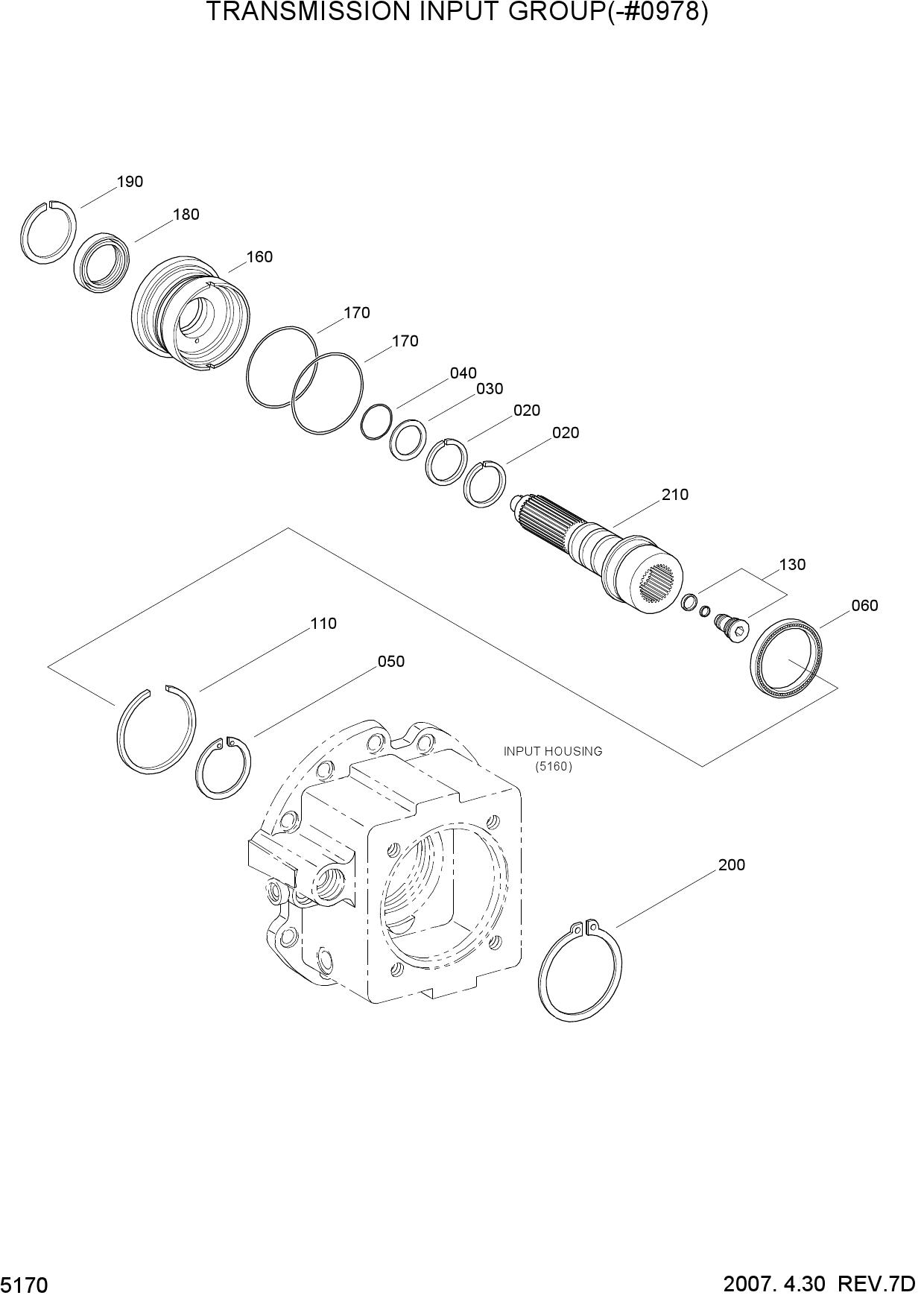 TRANSMISSION INPUT GROUP(-#0978)