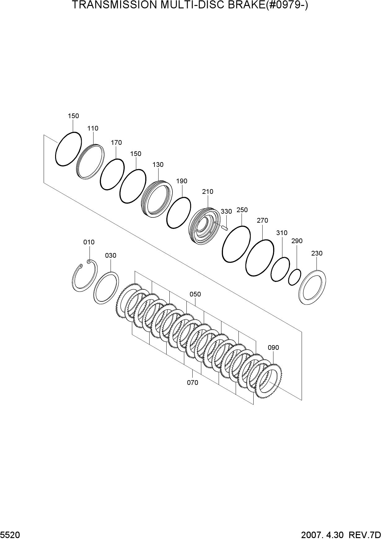 TRANSMISSION MULTI-DISC BRAKE(#0979-)