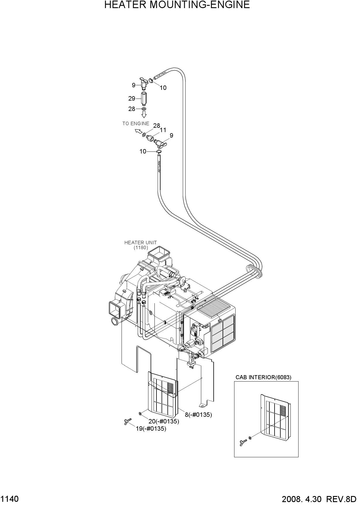 HEATER MOUNTING-ENGINE