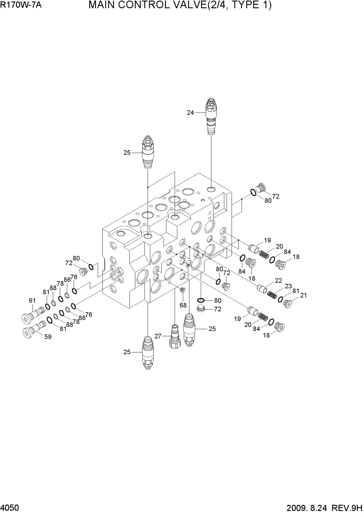 MAIN CONTROL VALVE(2/4, TYPE 1)
