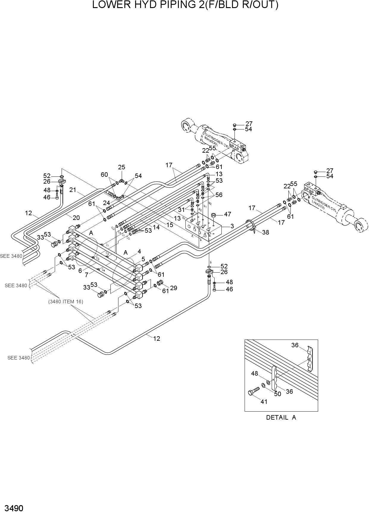 LOWER HYD PIPING 2(F/BLD R/OUT)