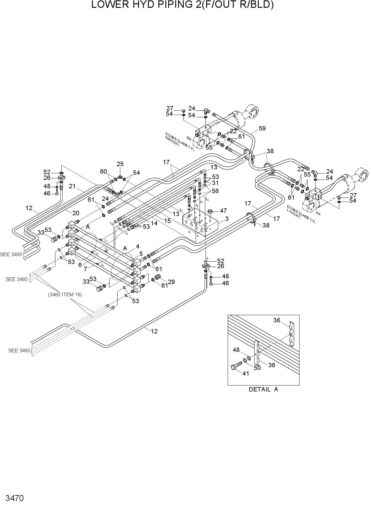LOWER HYD PIPING 2(F/OUT R/BLD)