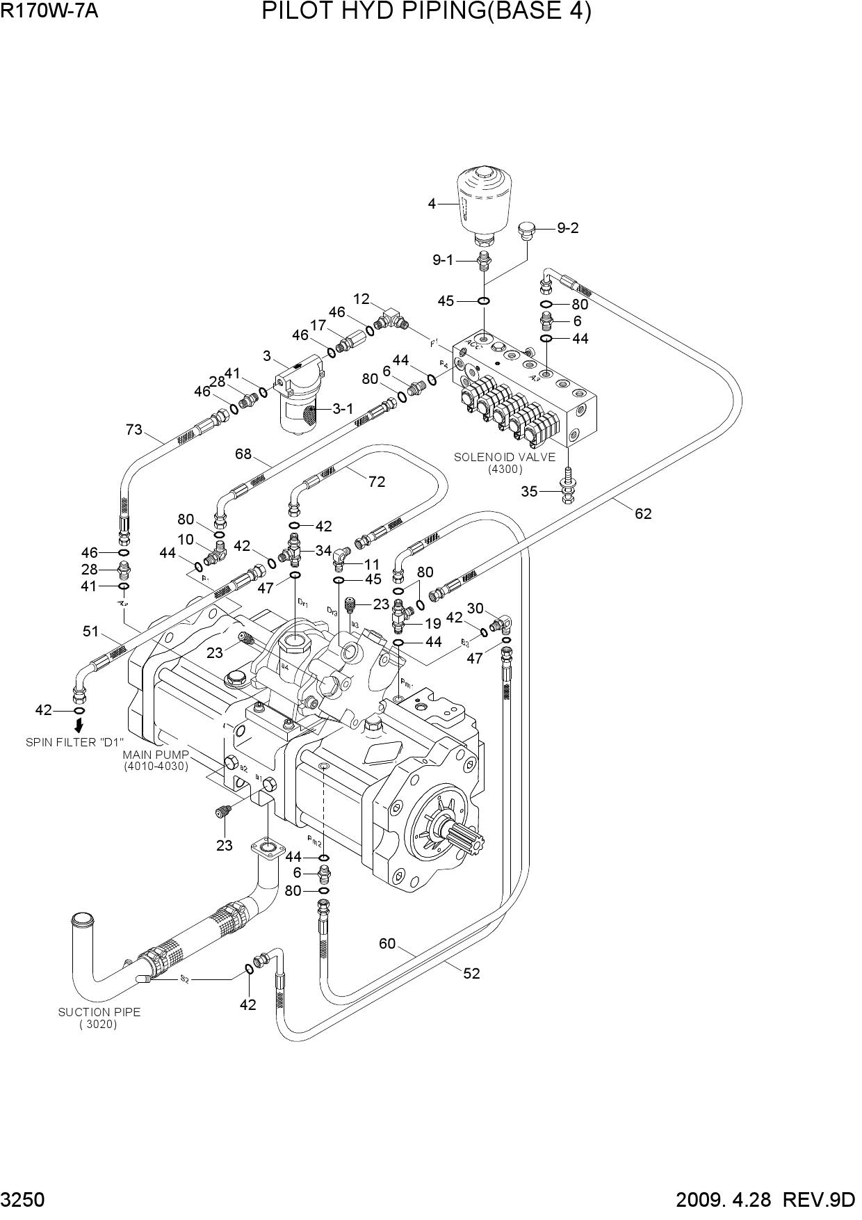 PILOT HYD PIPING(BASE 4)