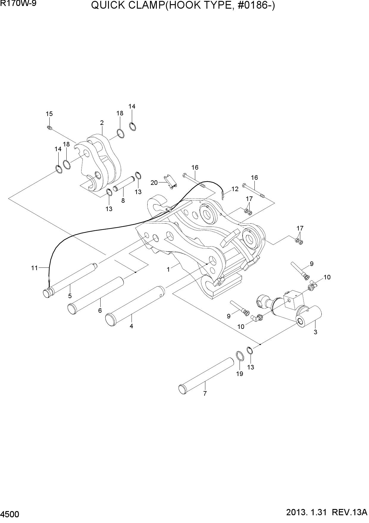QUICK CLAMP(HOOK TYPE, #0186-)