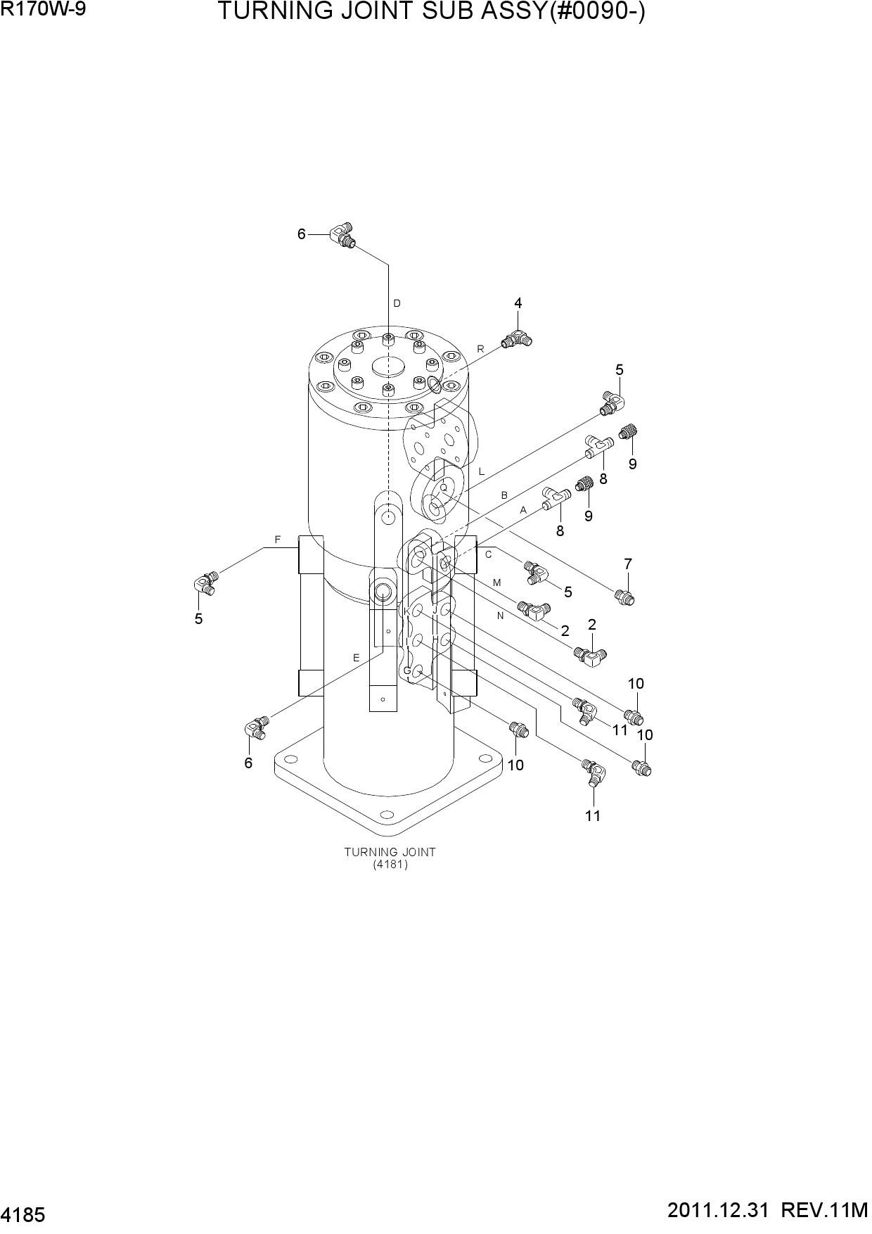 TURNING JOINT SUB ASSY(#0090-)
