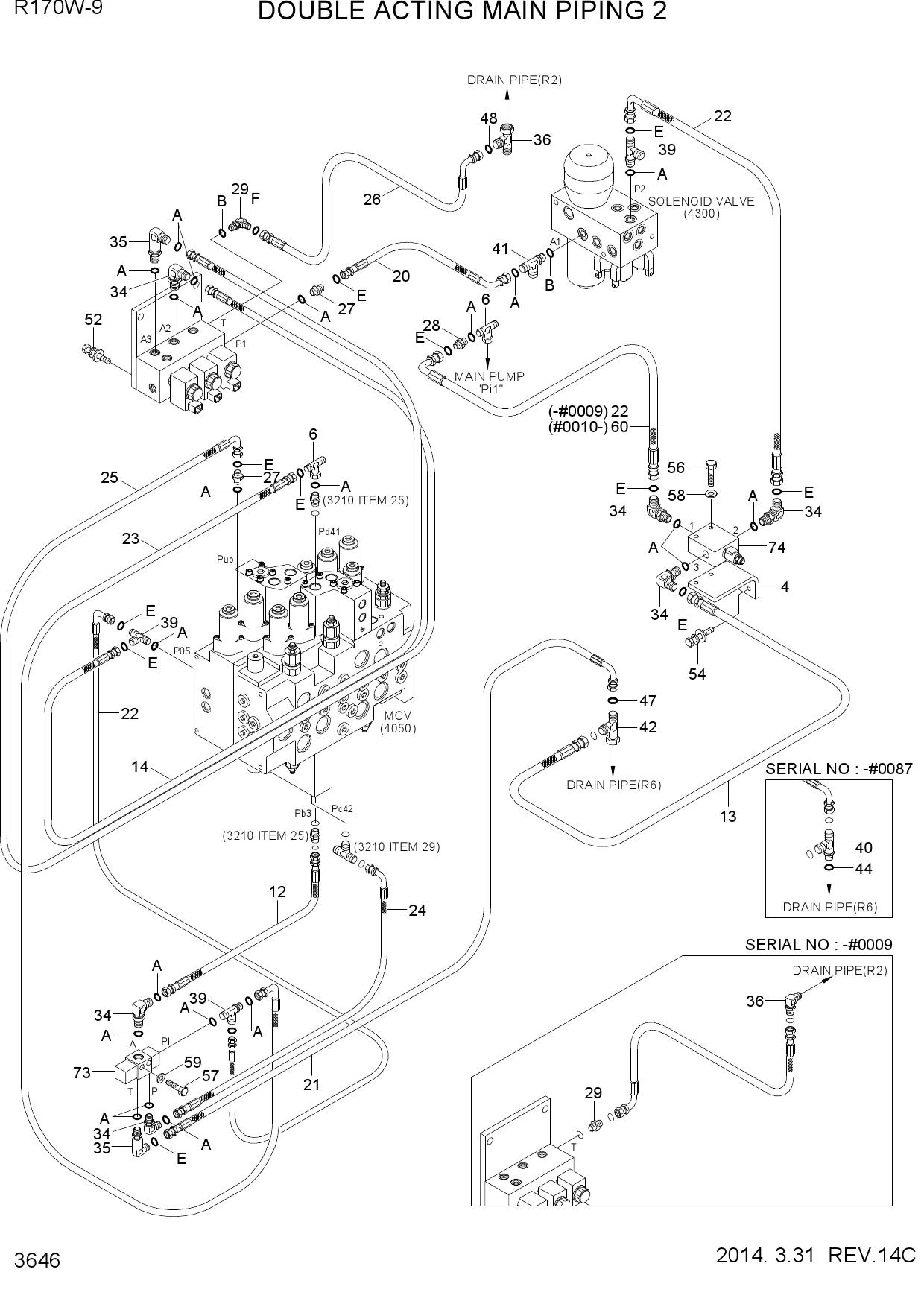 DOUBLE ACTING MAIN PIPING KIT 2