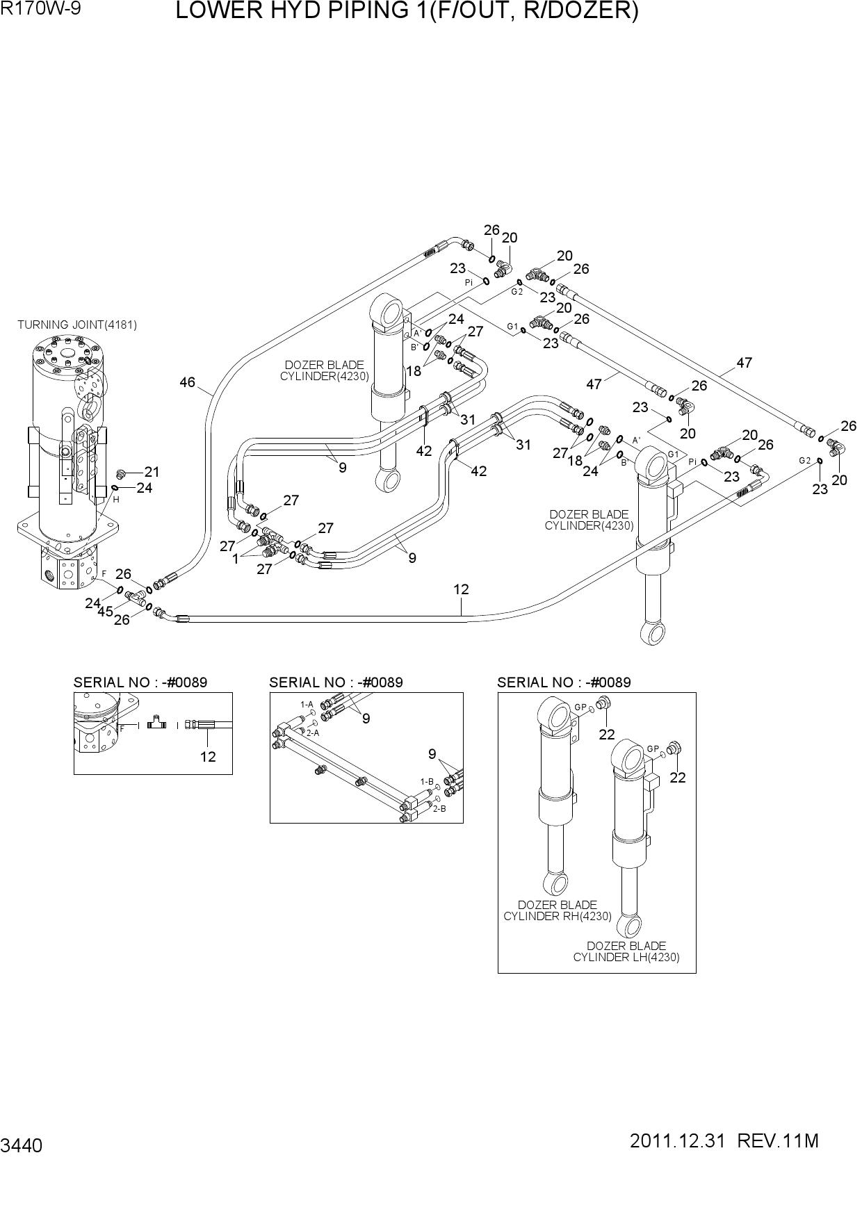 LOWER HYD PIPING 1(F/OUT, R/BLADE)