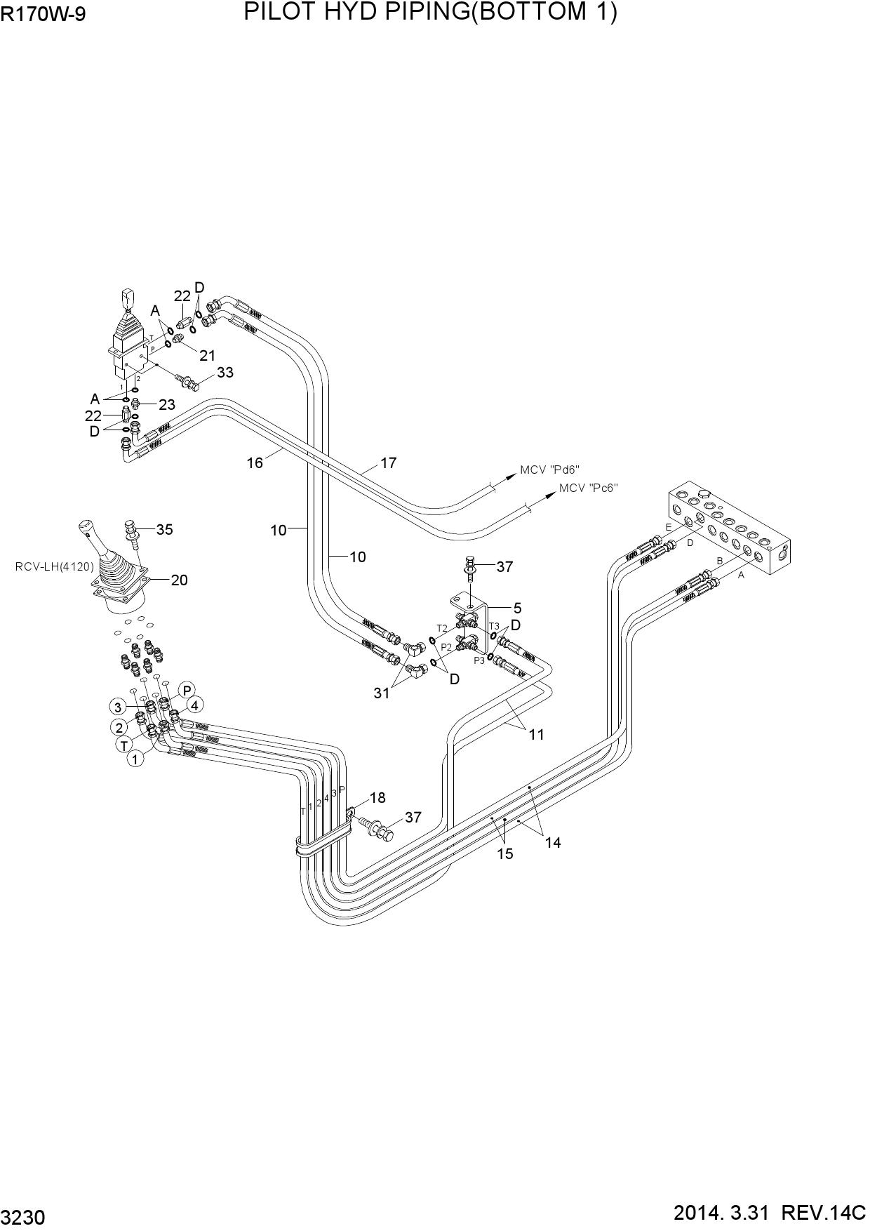PILOT HYD PIPING(BOTTOM 1)
