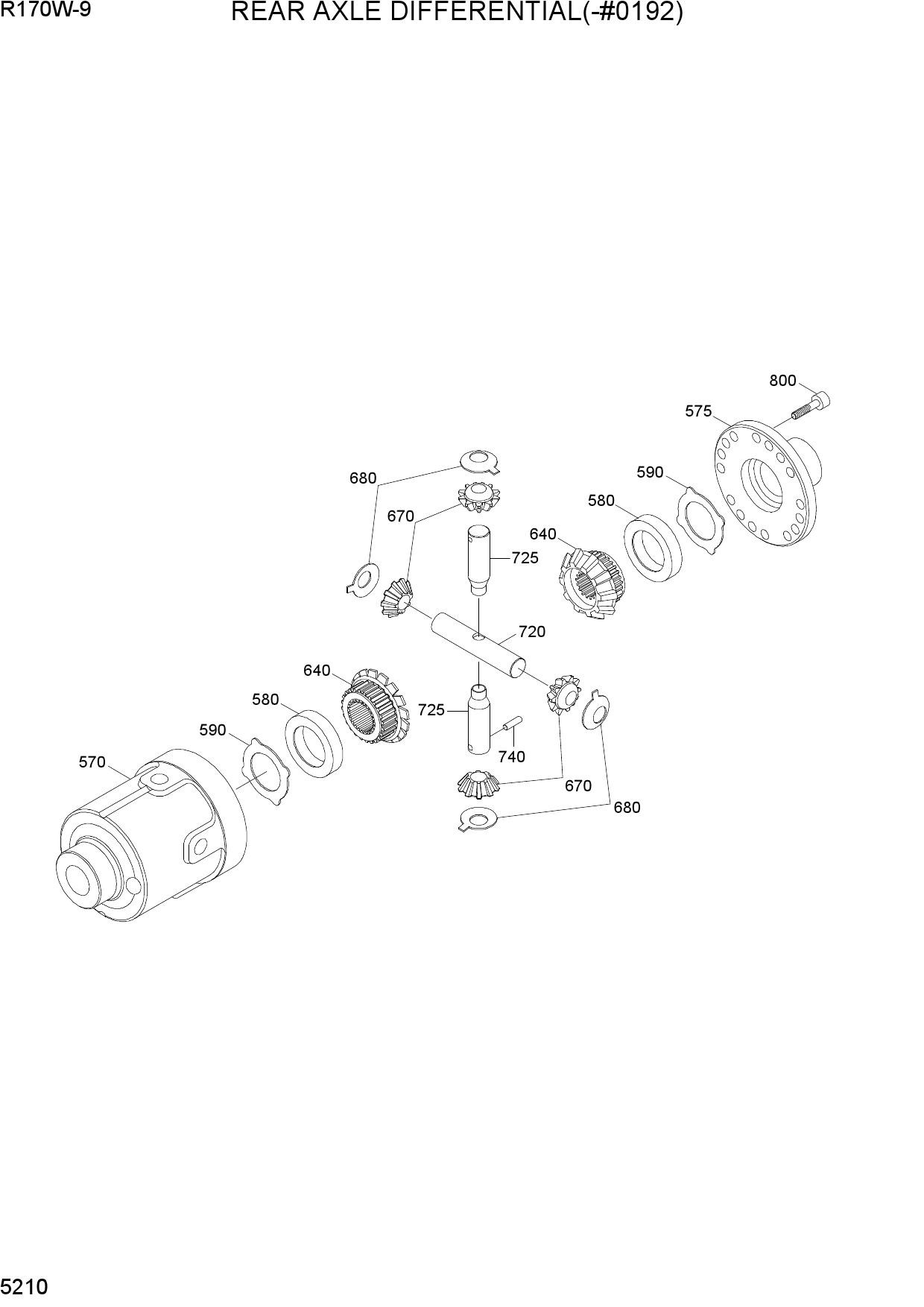 REAR AXLE DIFFERENTIAL(-#0192)
