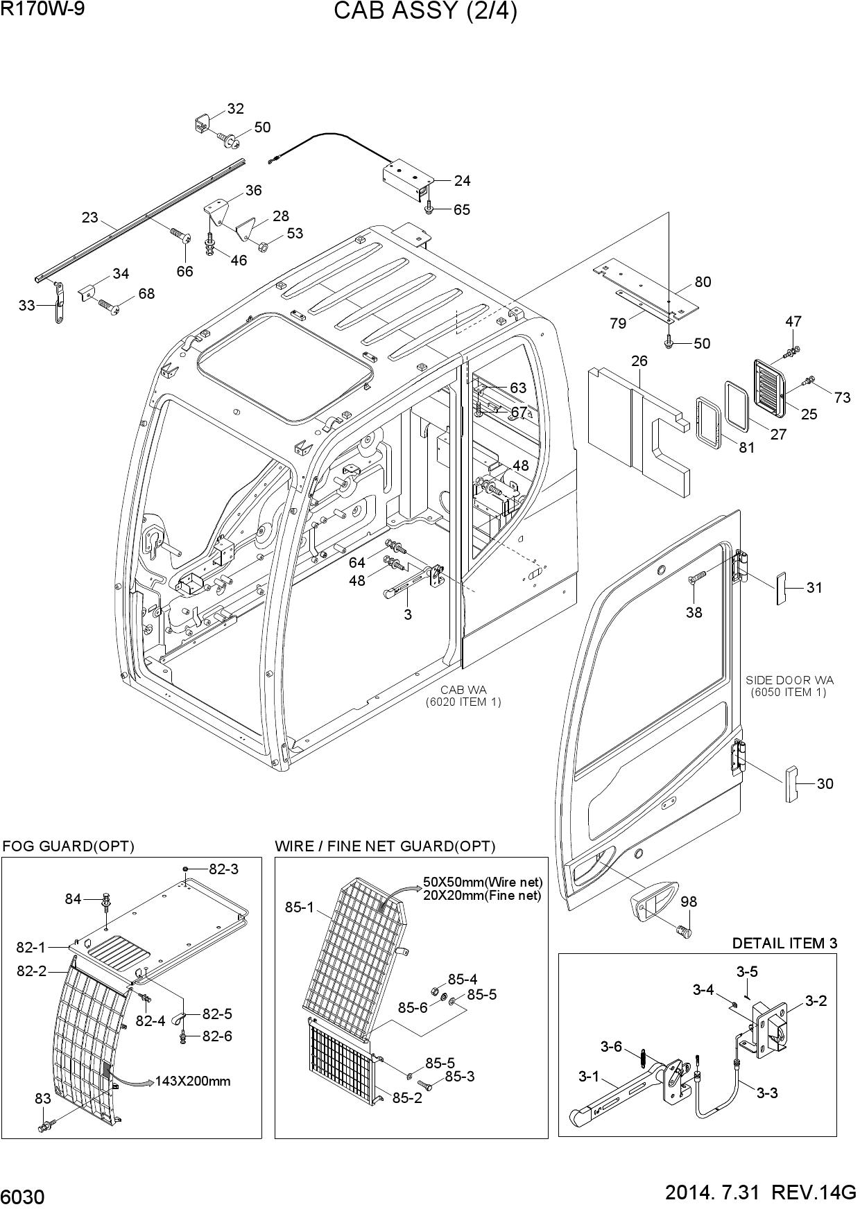 CAB ASSY(2/4)