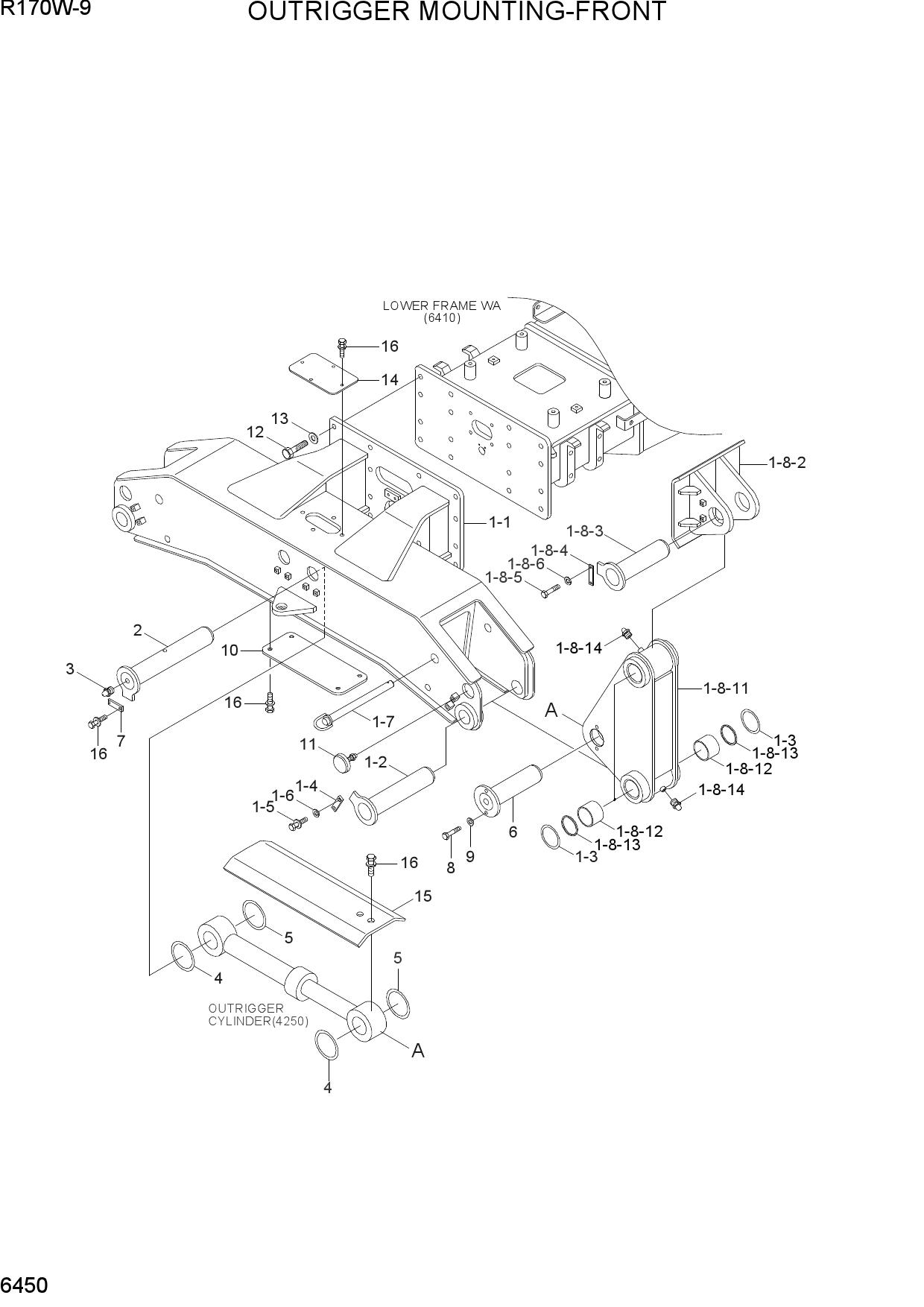 OUTRIGGER MOUNTING-FRONT