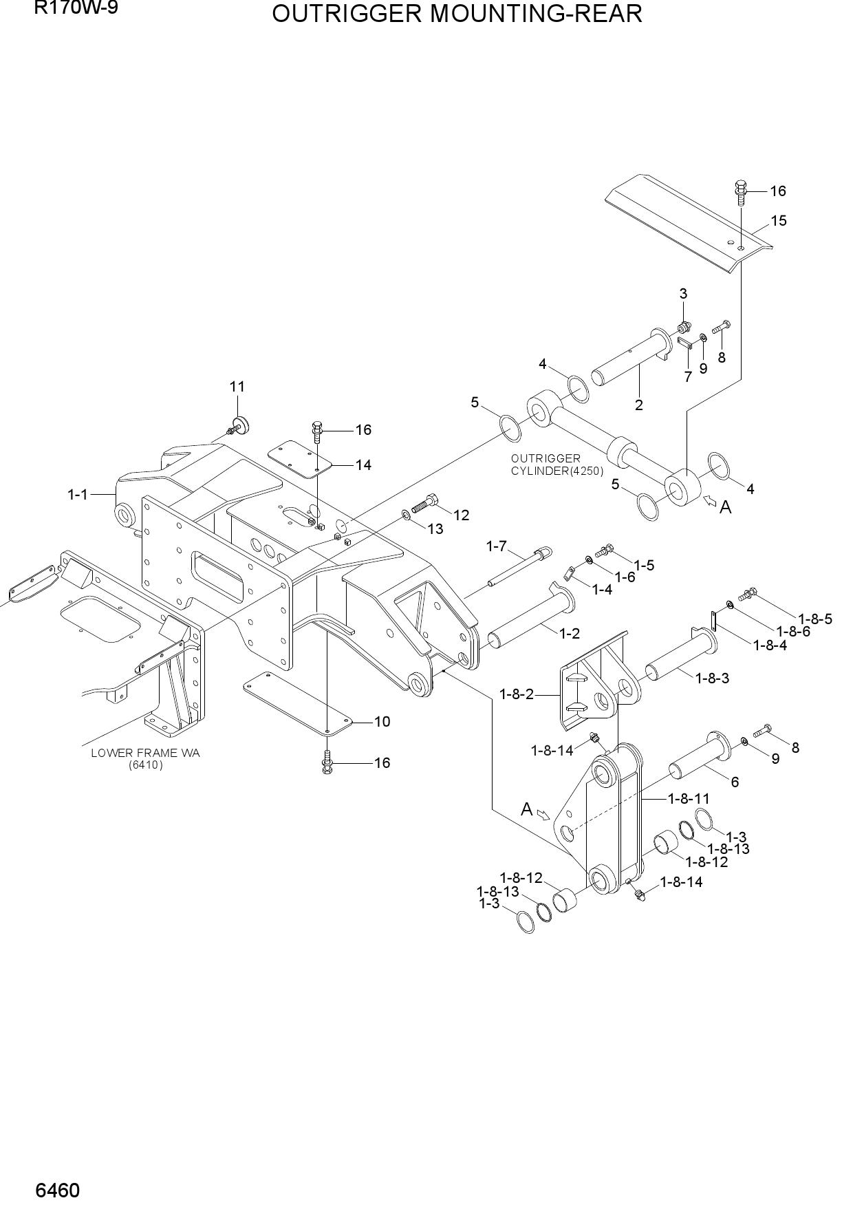 OUTRIGGER MOUNTING-REAR