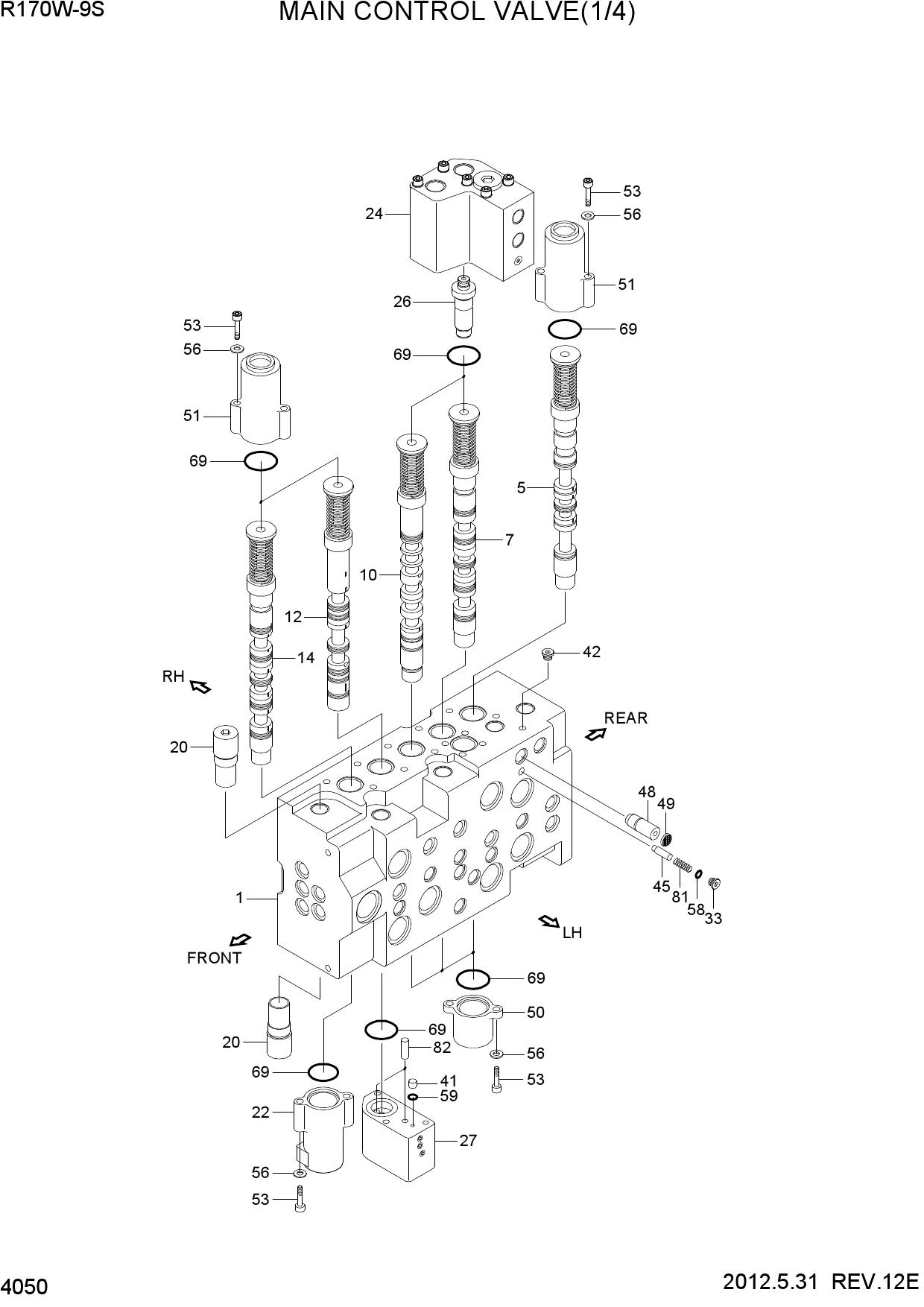 MAIN CONTROL VALVE(1/4)