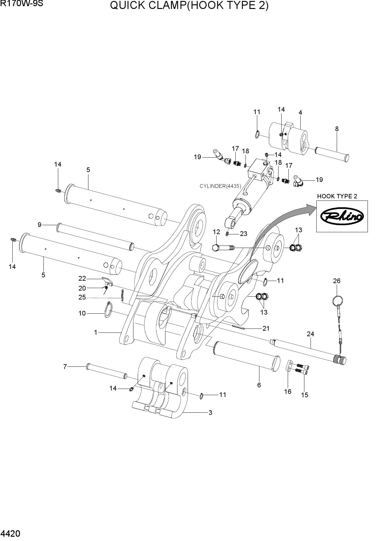 QUICK CLAMP(HOOK TYPE 2, -#0441)