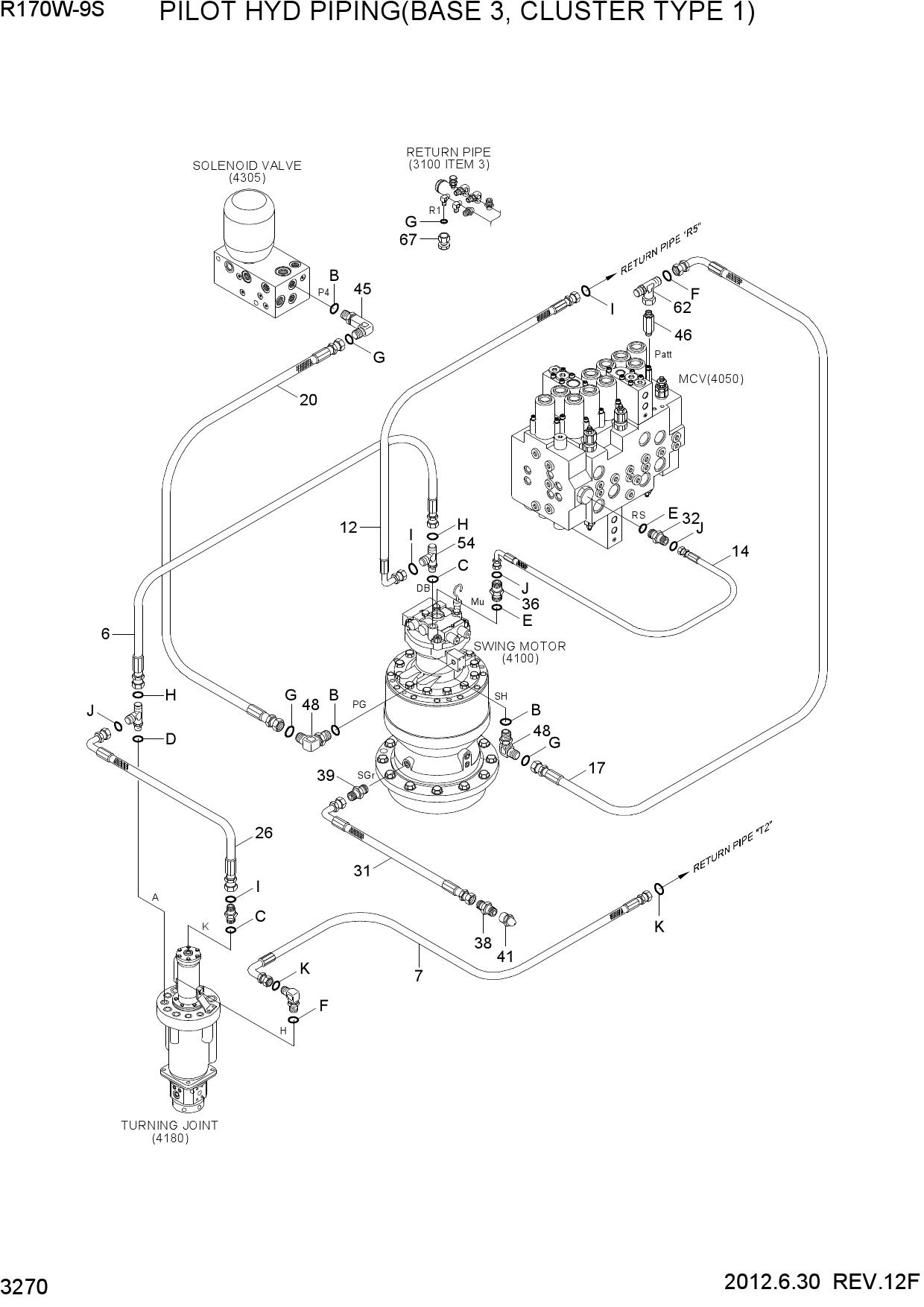 PILOT HYD PIPING(BASE 3, CLUSTER TYPE 1)