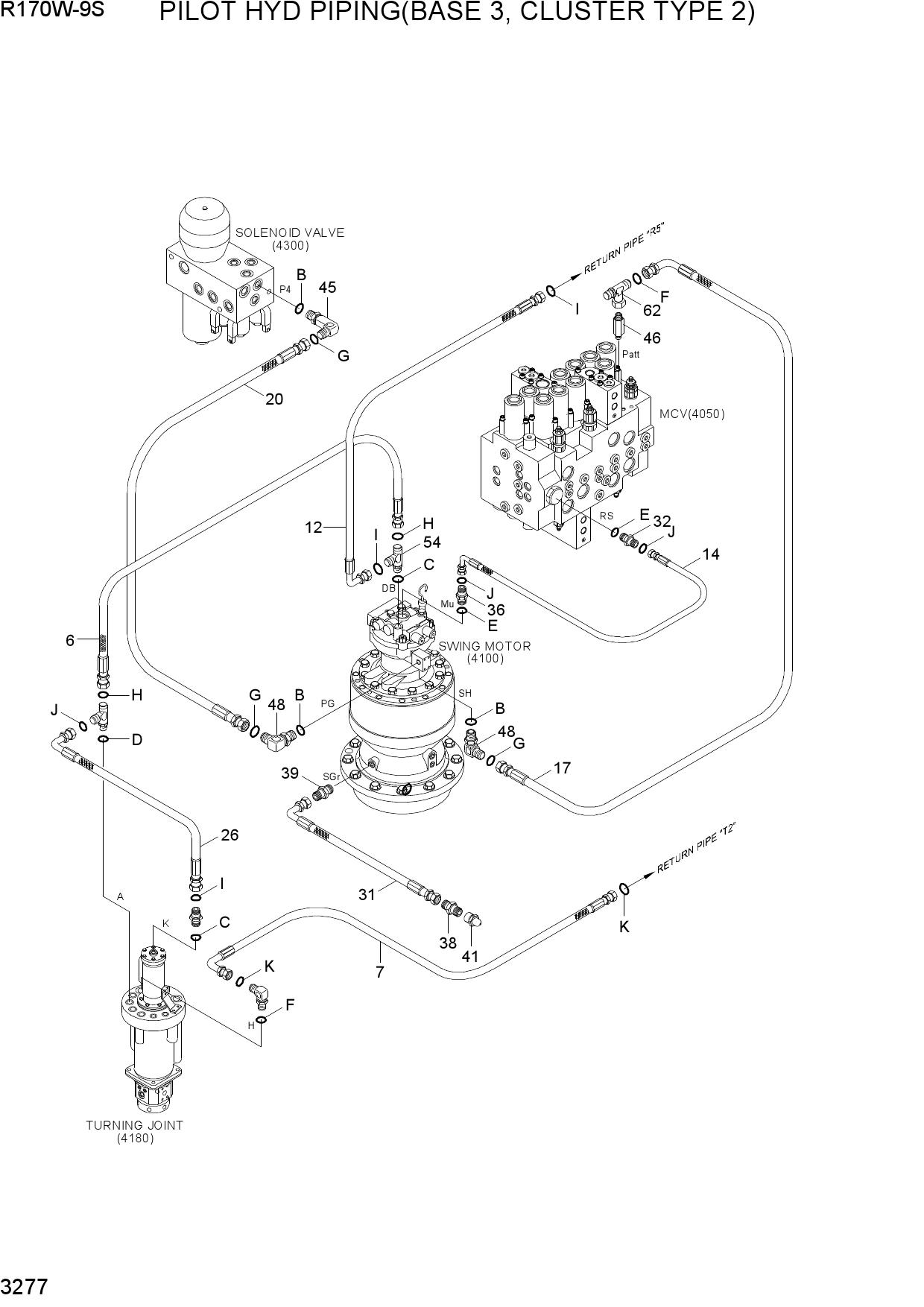 PILOT HYD PIPING(BASE 3, CLUSTER TYPE 2)
