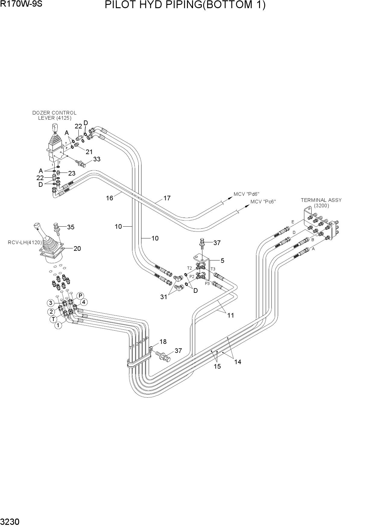 PILOT HYD PIPING(BOTTOM 1)