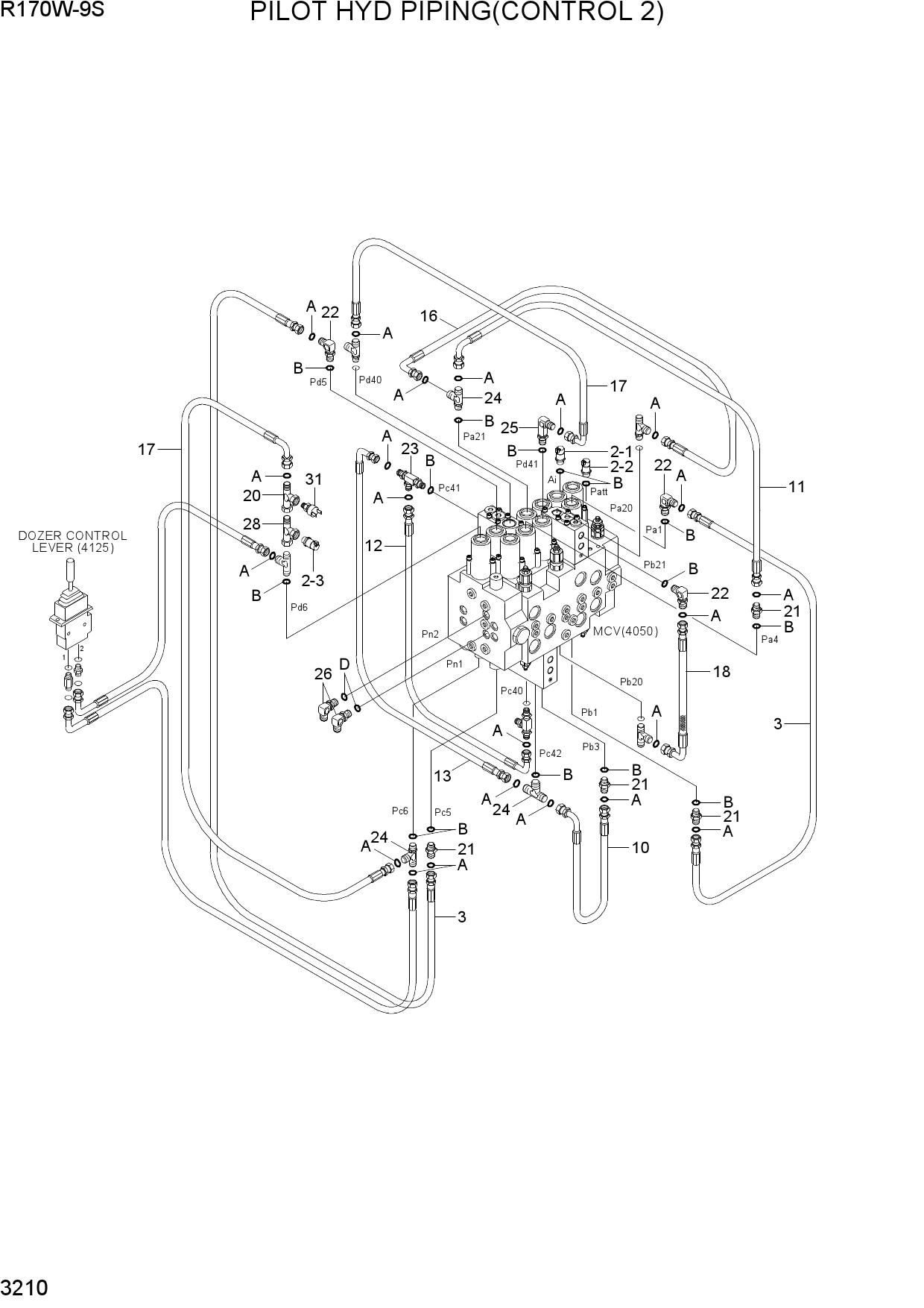 PILOT HYD PIPING(CONTROL 2)