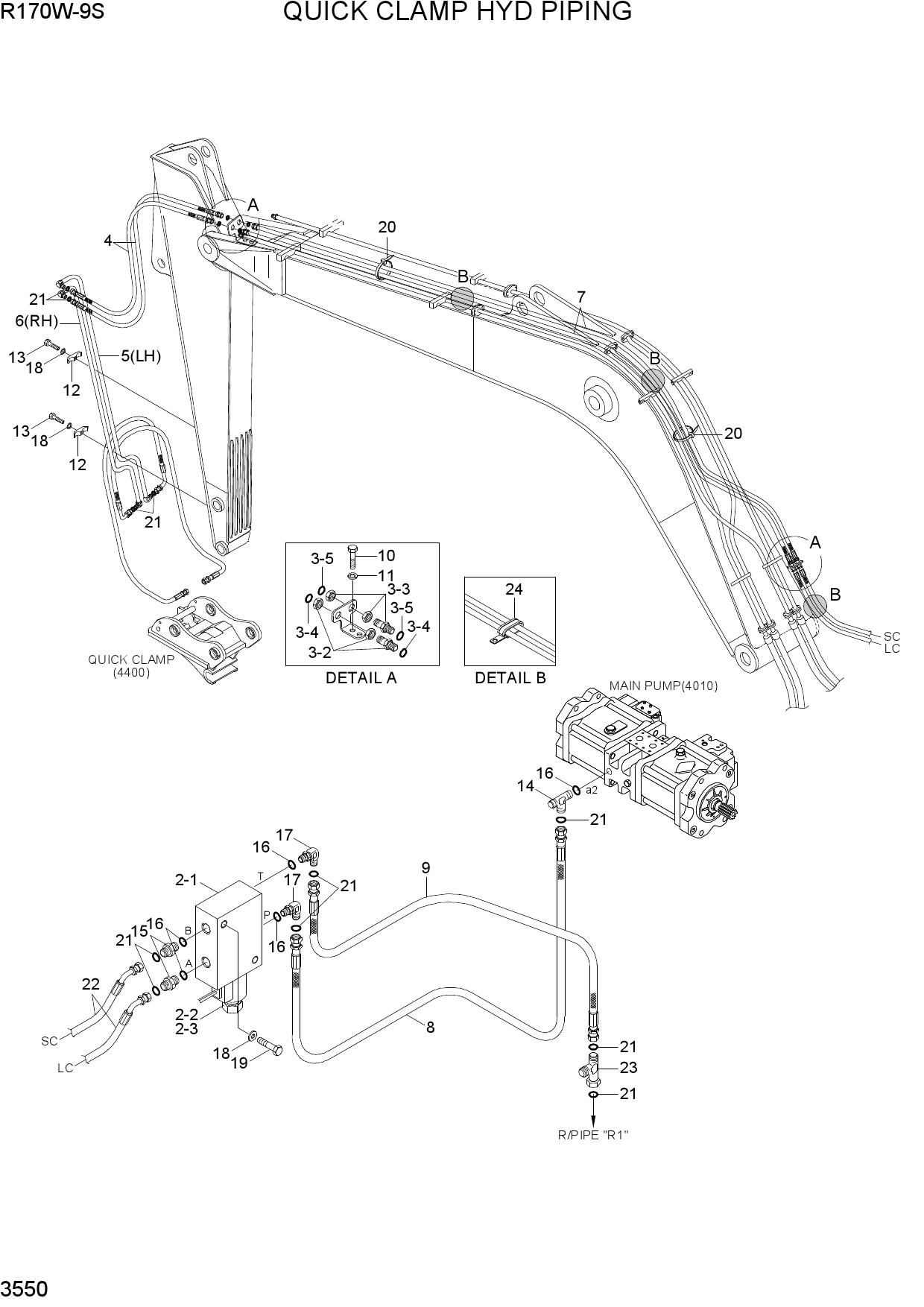 QUICK CLAMP HYD PIPING