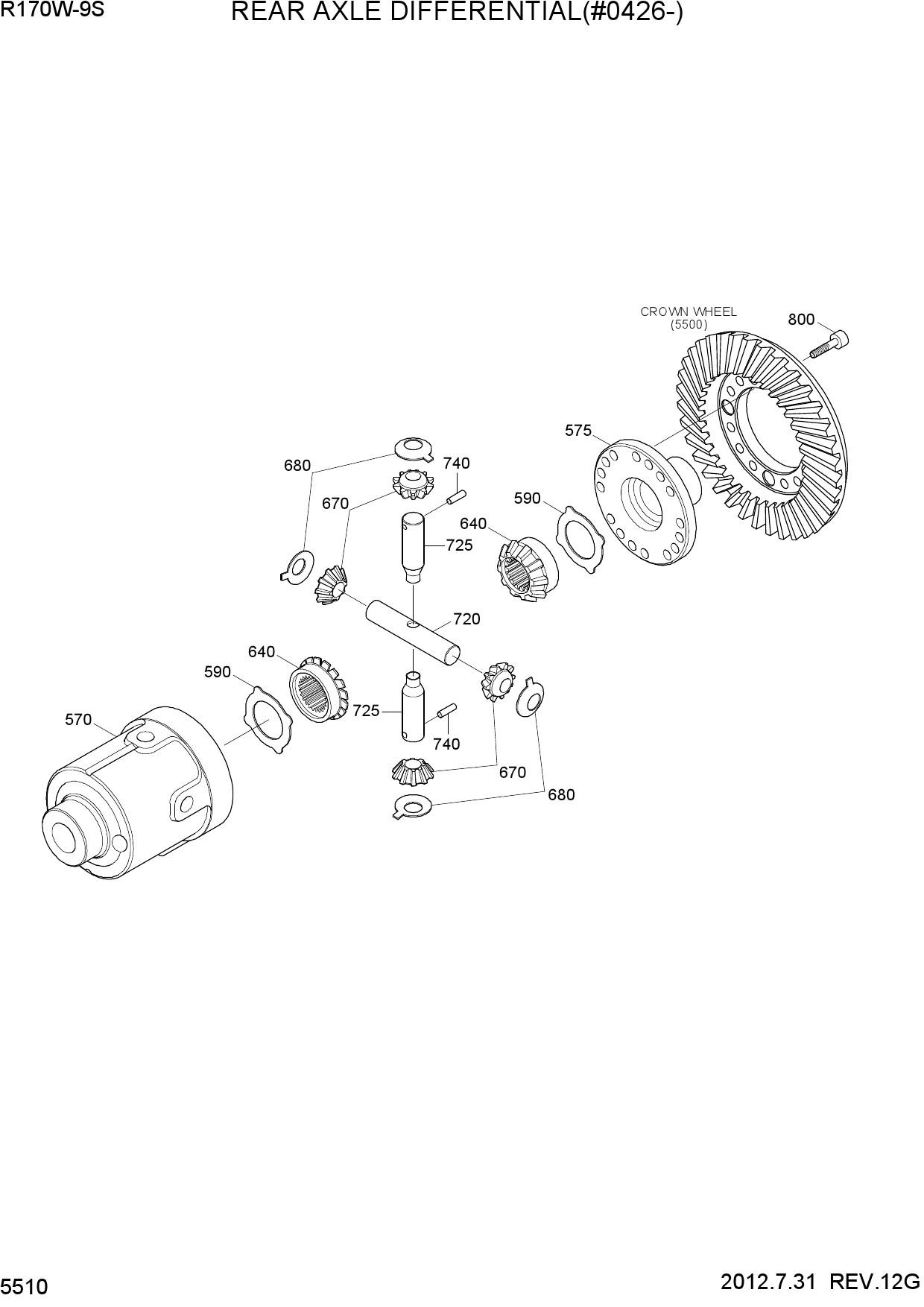 REAR AXLE DIFFERENTIAL(#0426-)