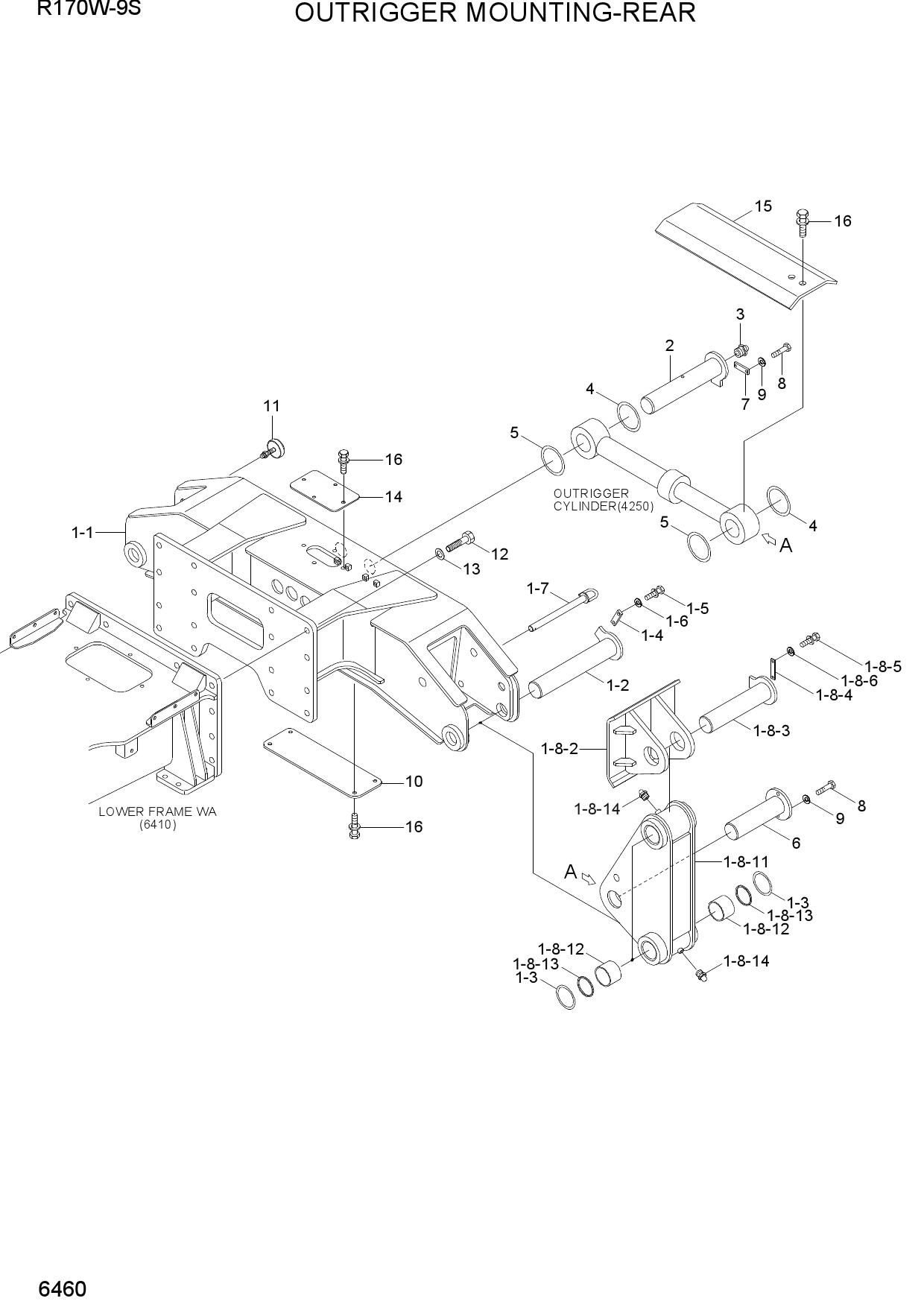 OUTRIGGER MOUNTING-REAR