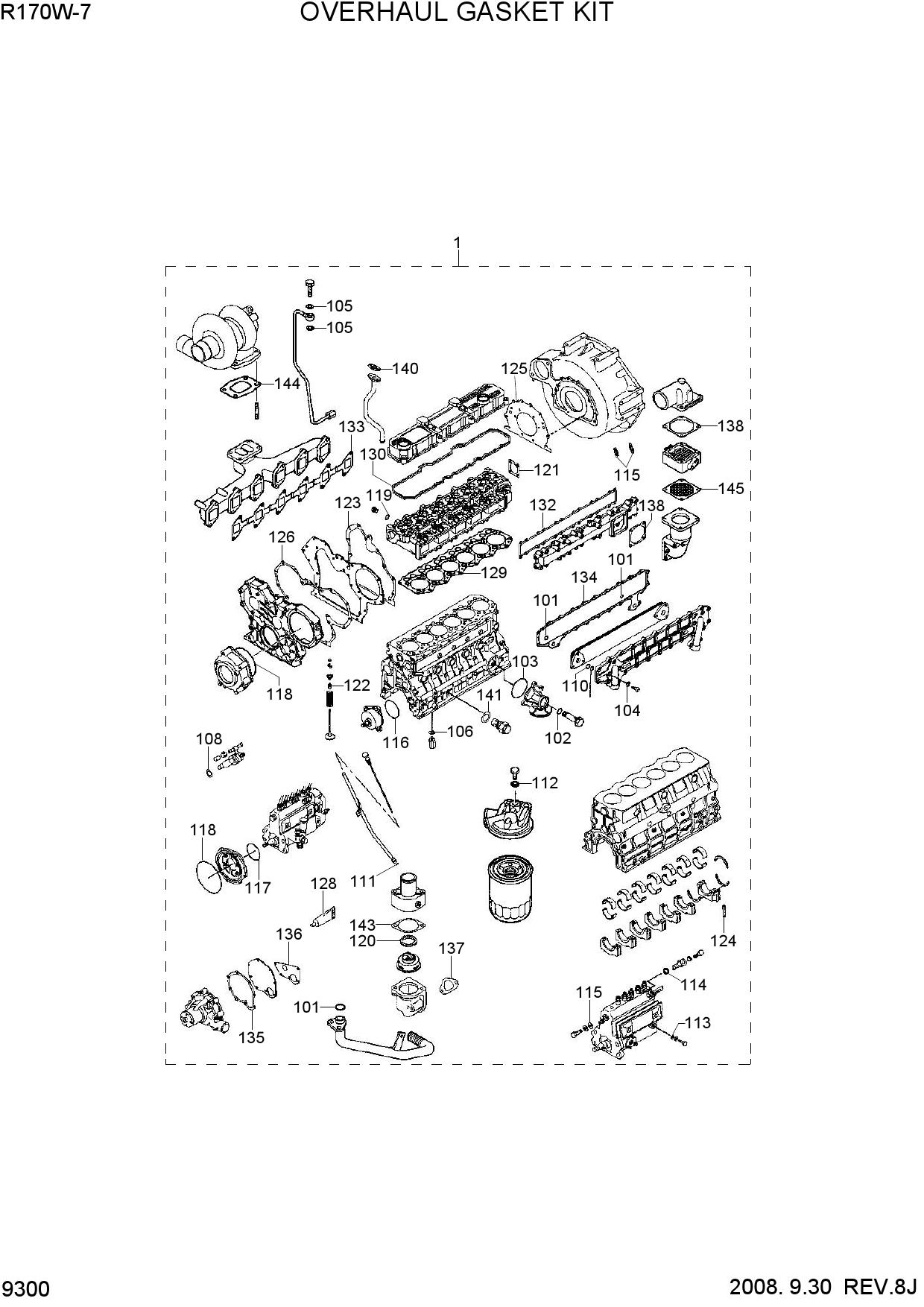 OVERHAUL GASKET KIT