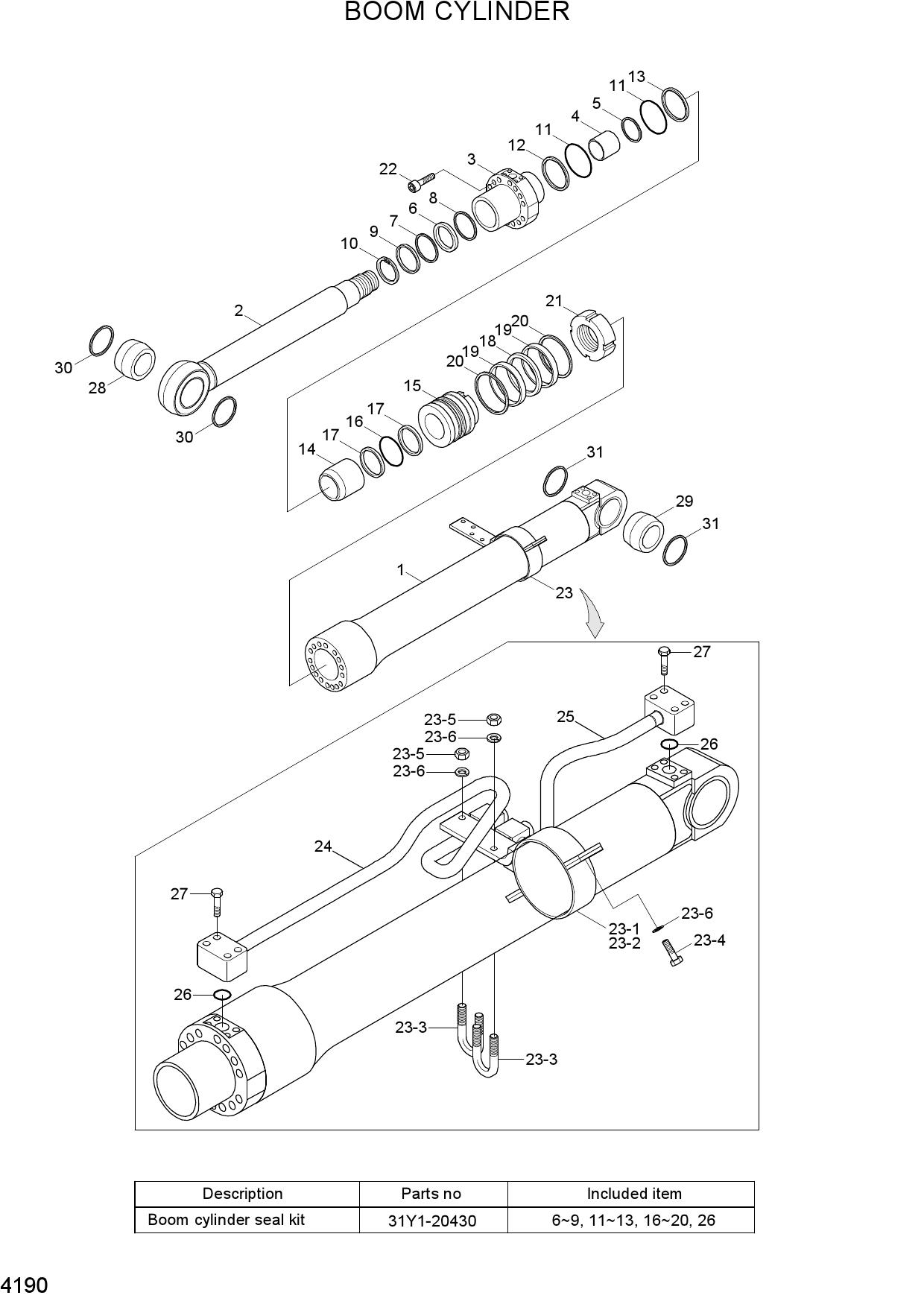 BOOM CYLINDER