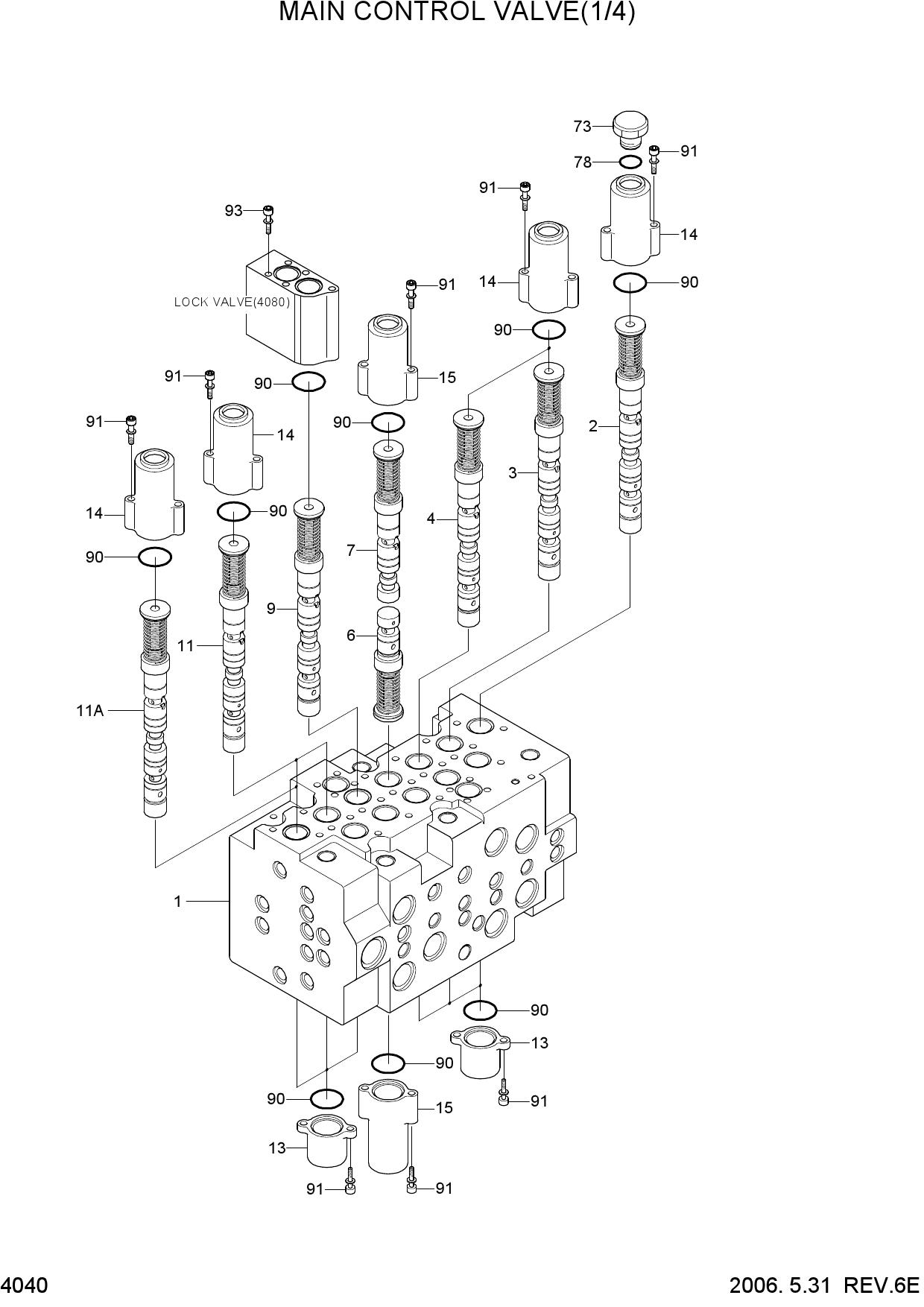 MAIN CONTROL VALVE(1/4)
