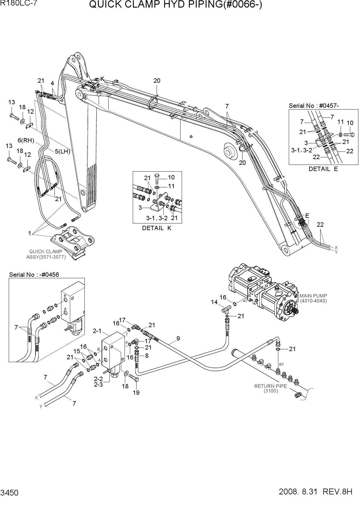 QUICK CLAMP HYD PIPING(#0066-)