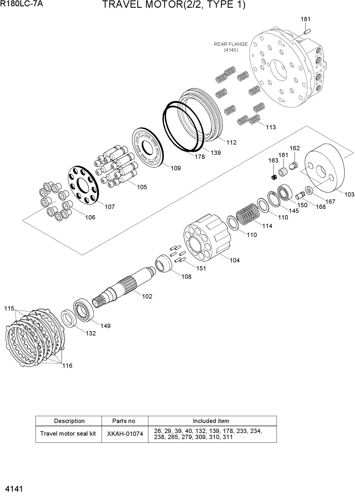TRAVEL MOTOR(2/2, TYPE 1)