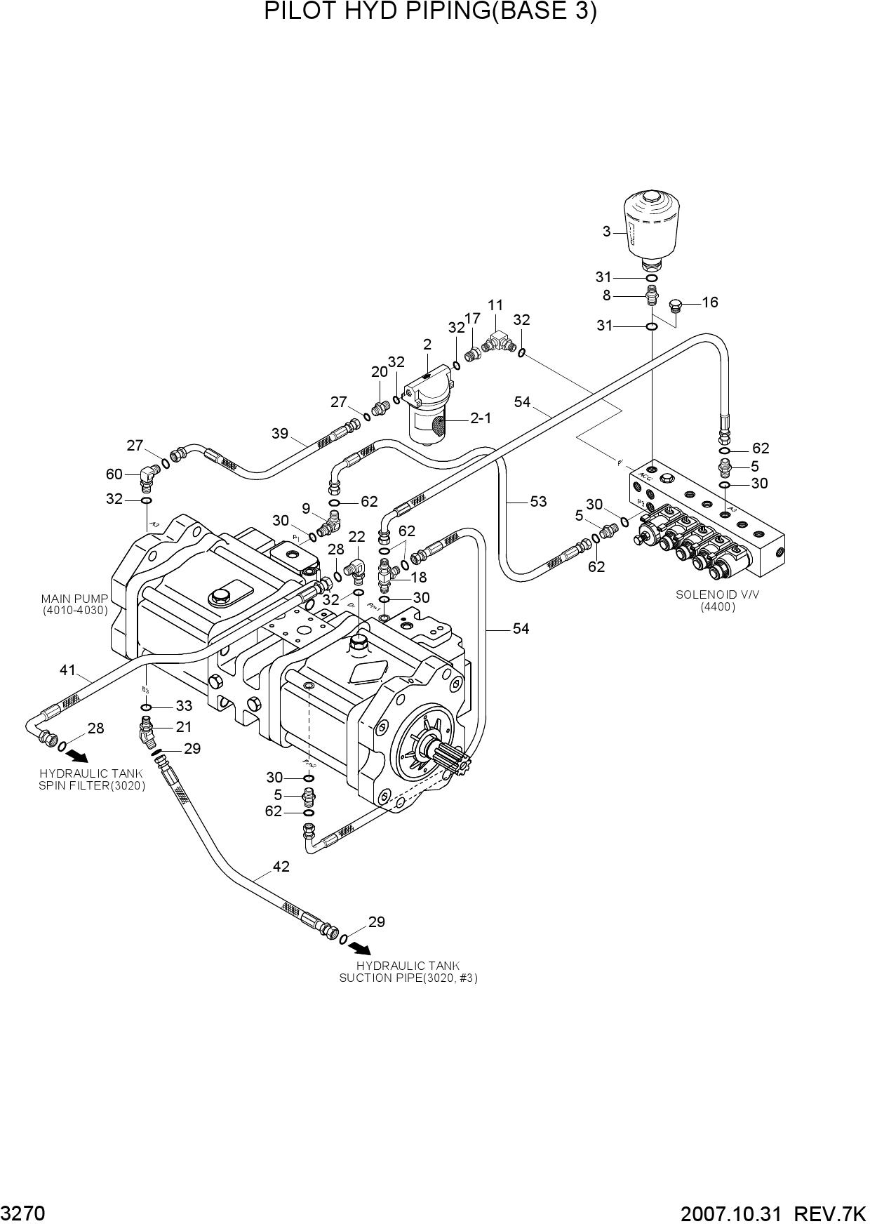 PILOT HYD PIPING(BASE 3)