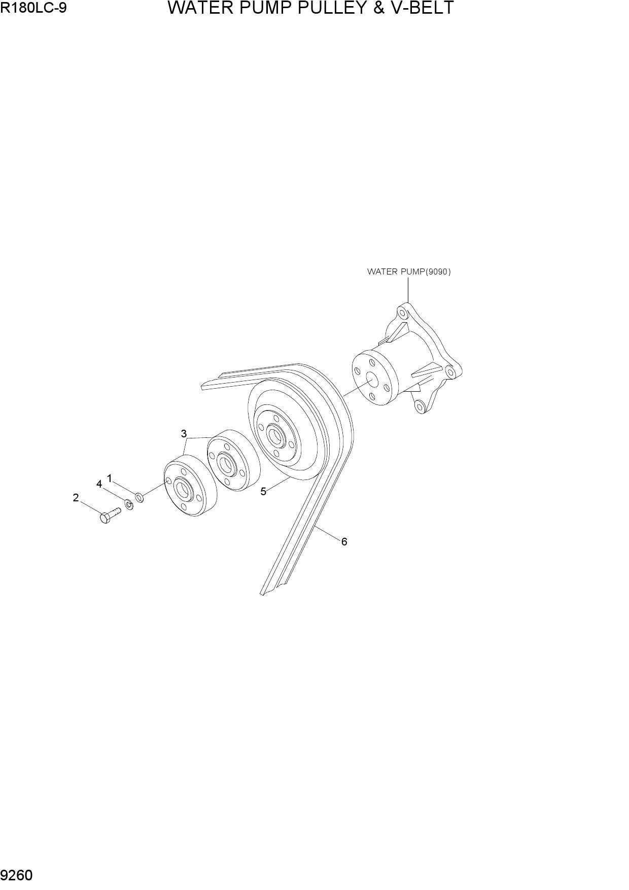 WATER PUMP PULLEY & V-VELT