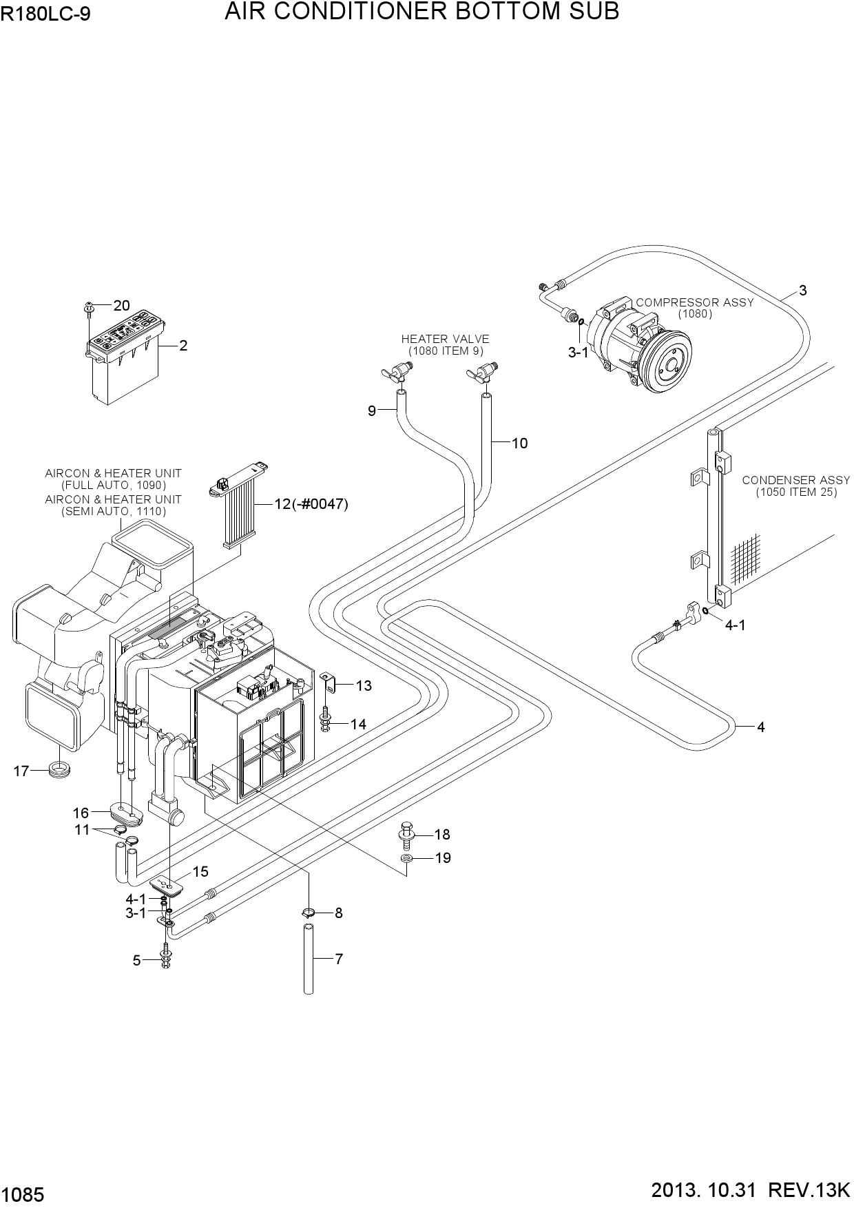 AIR CONDITIONER BOTTOM SUB