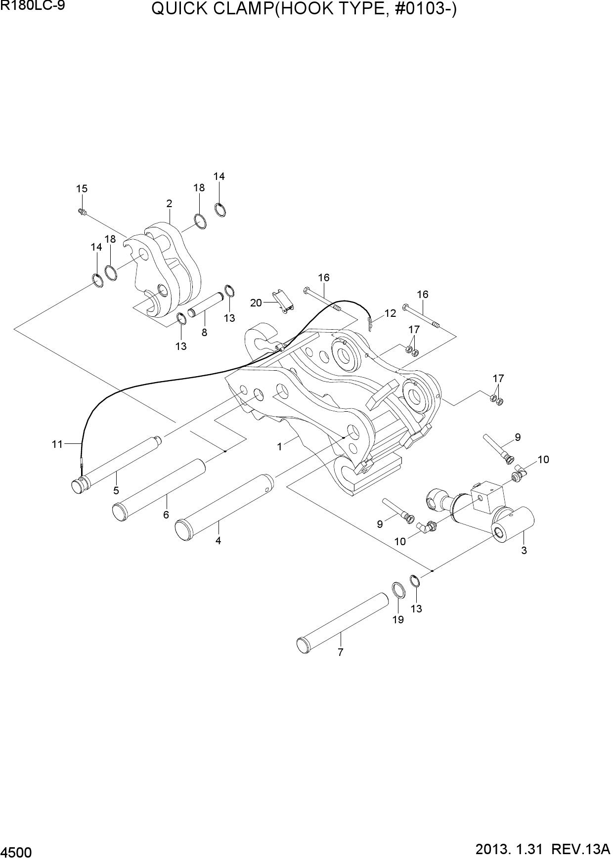 QUICK CLAMP(HOOK TYPE, #0103-)