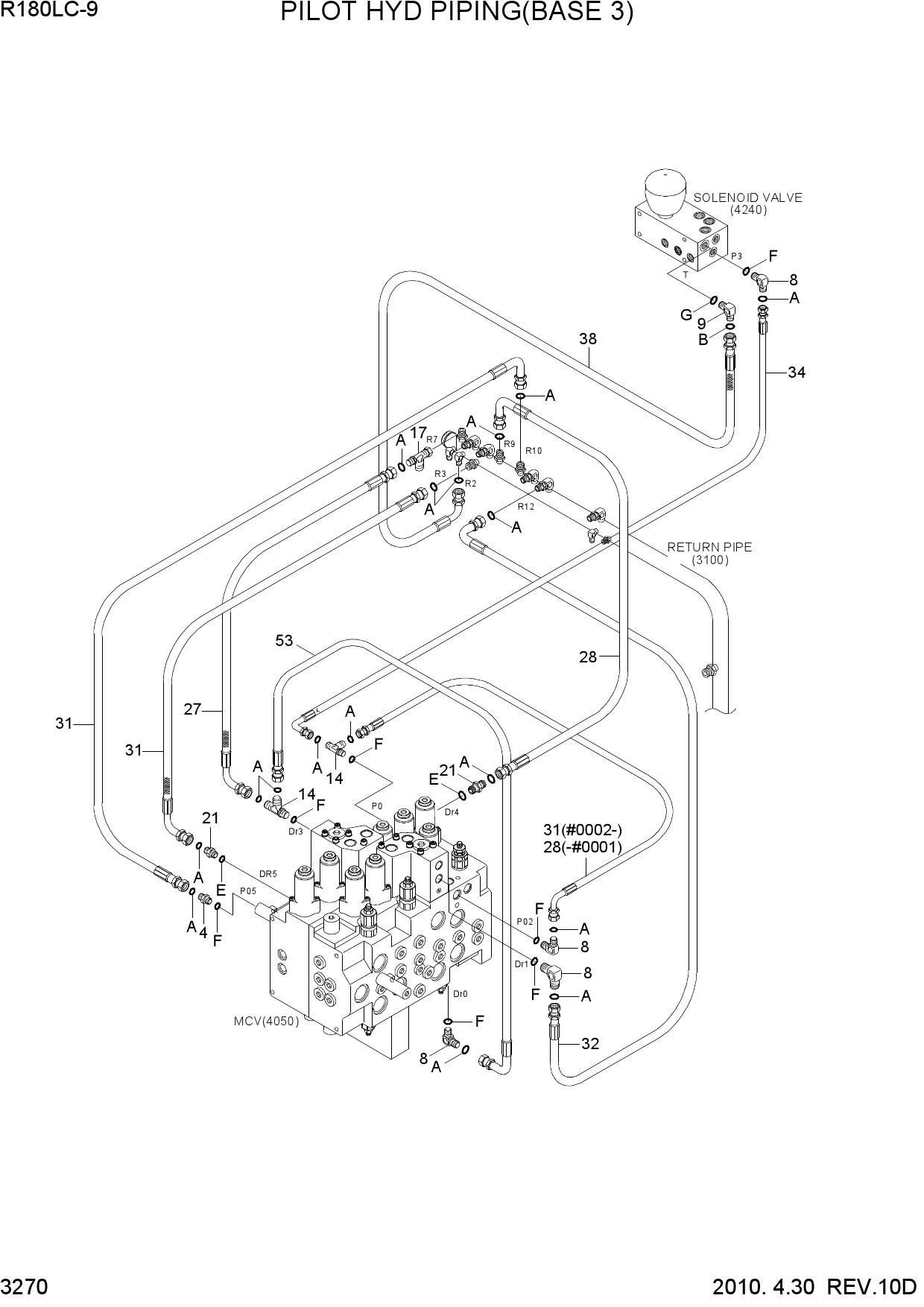 PILOT HYD PIPING(BASE 3)
