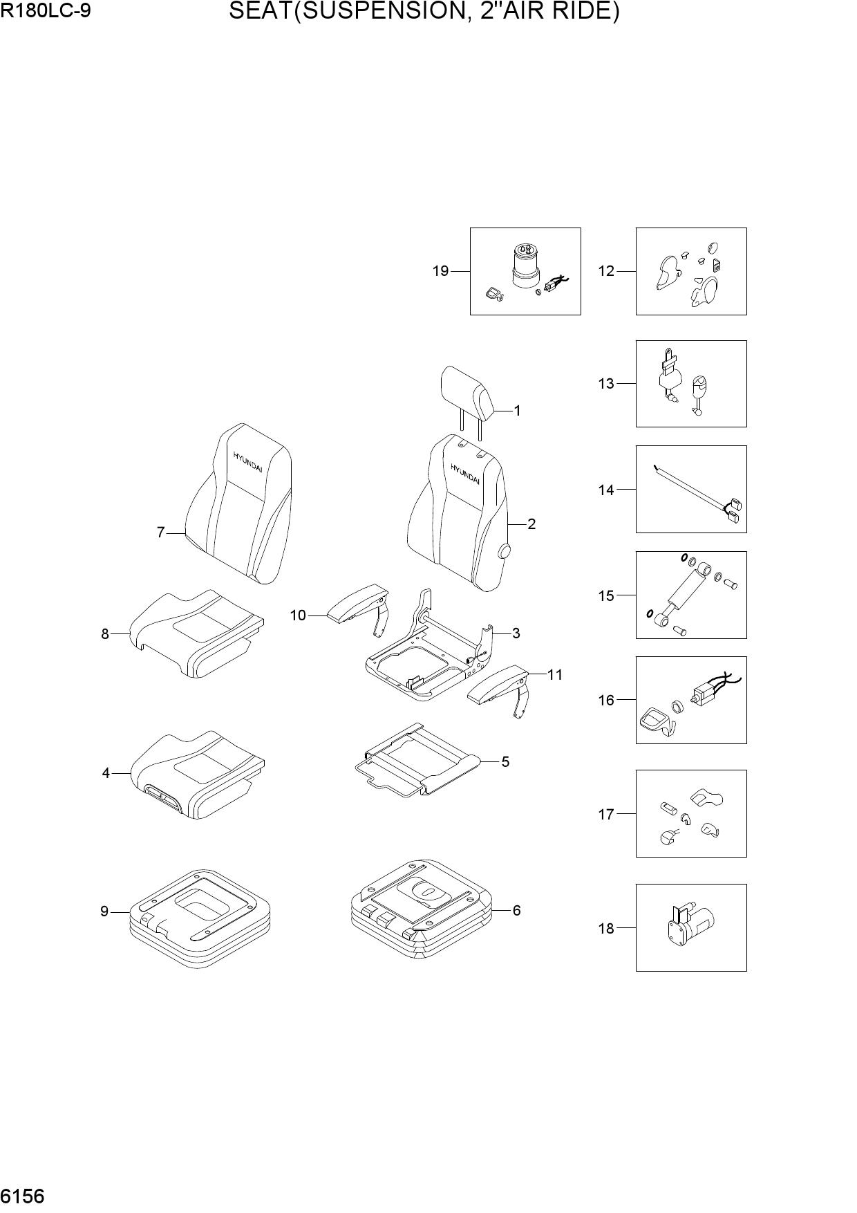 SEAT(SUSPENSION, 2"AIR RIDE)