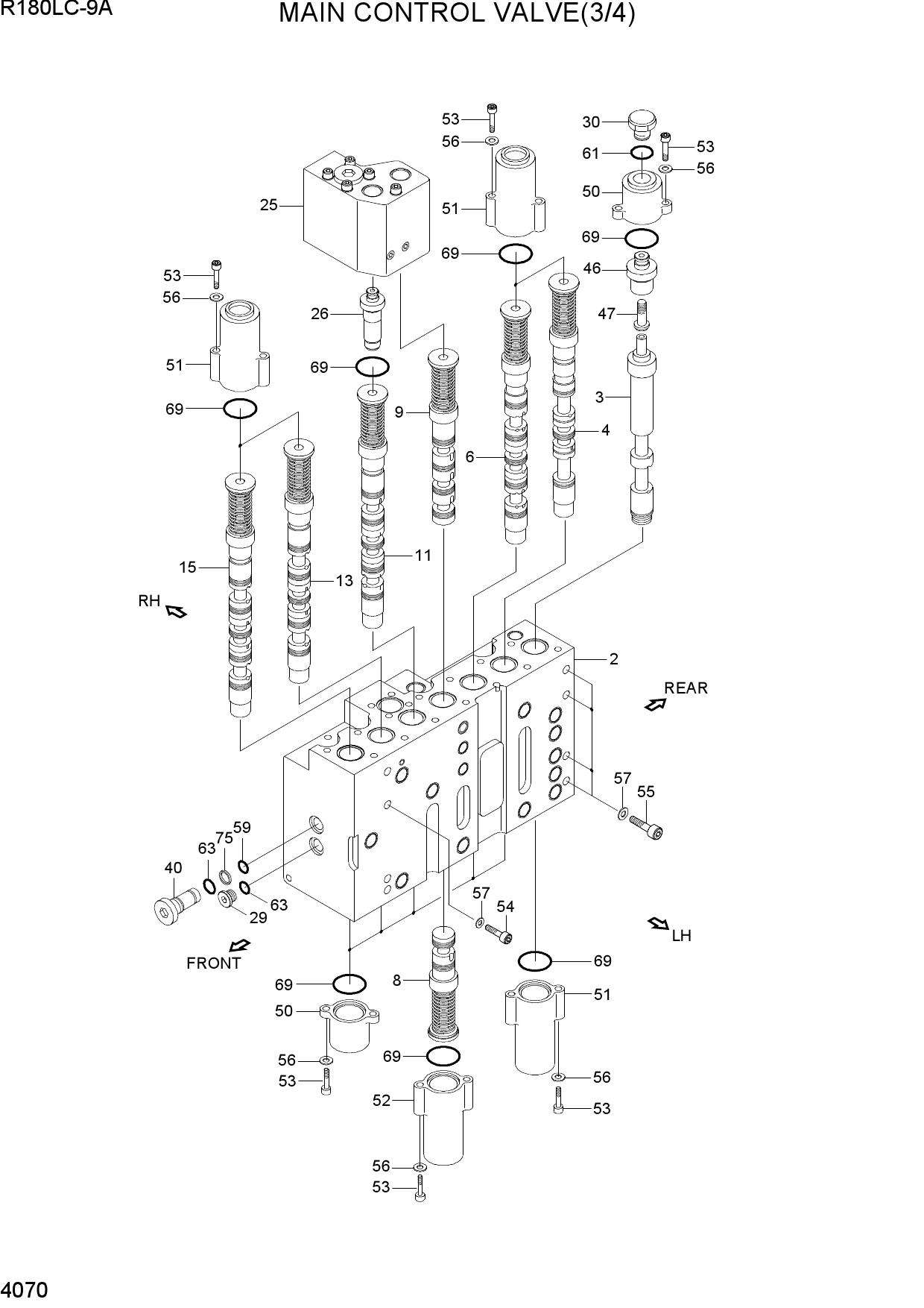 MAIN CONTROL VALVE(3/4)