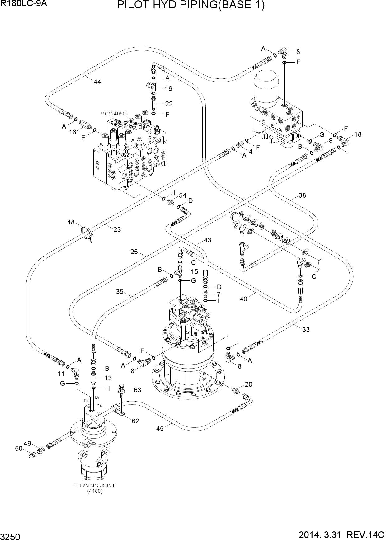 PILOT HYD PIPING(BASE 1)