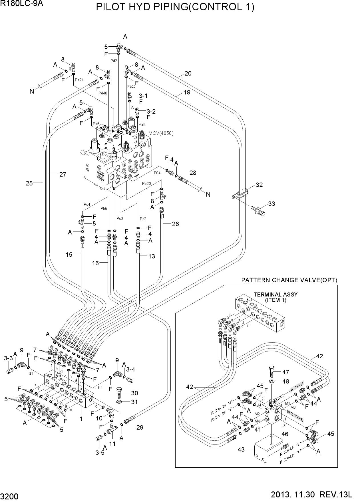 PILOT HYD PIPING(CONTROL 1)