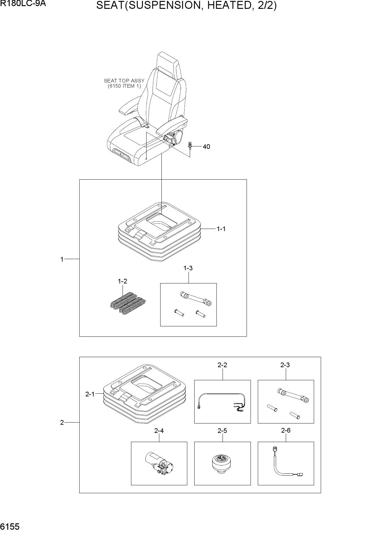 SEAT(SUSPENSION, HEATED, 2/2)