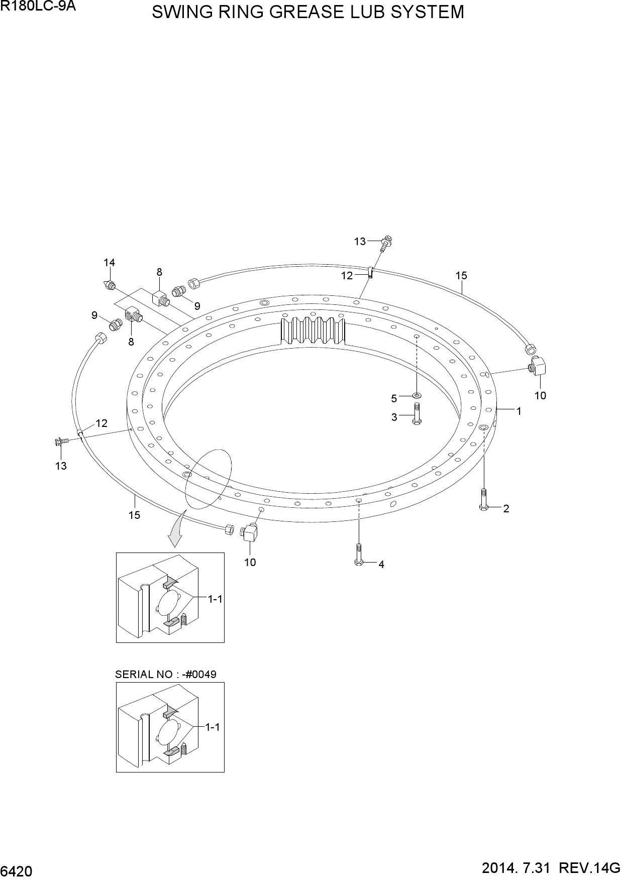 SWING RING GREASE LUB SYSTEM